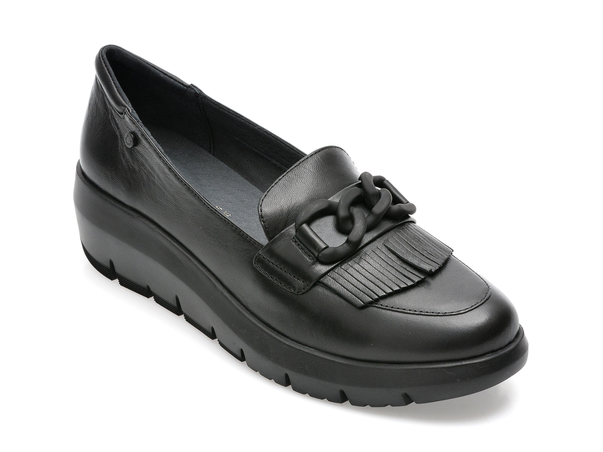 Pantofi STONEFLY negri, PLUME13, din piele naturala /femei/pantofi