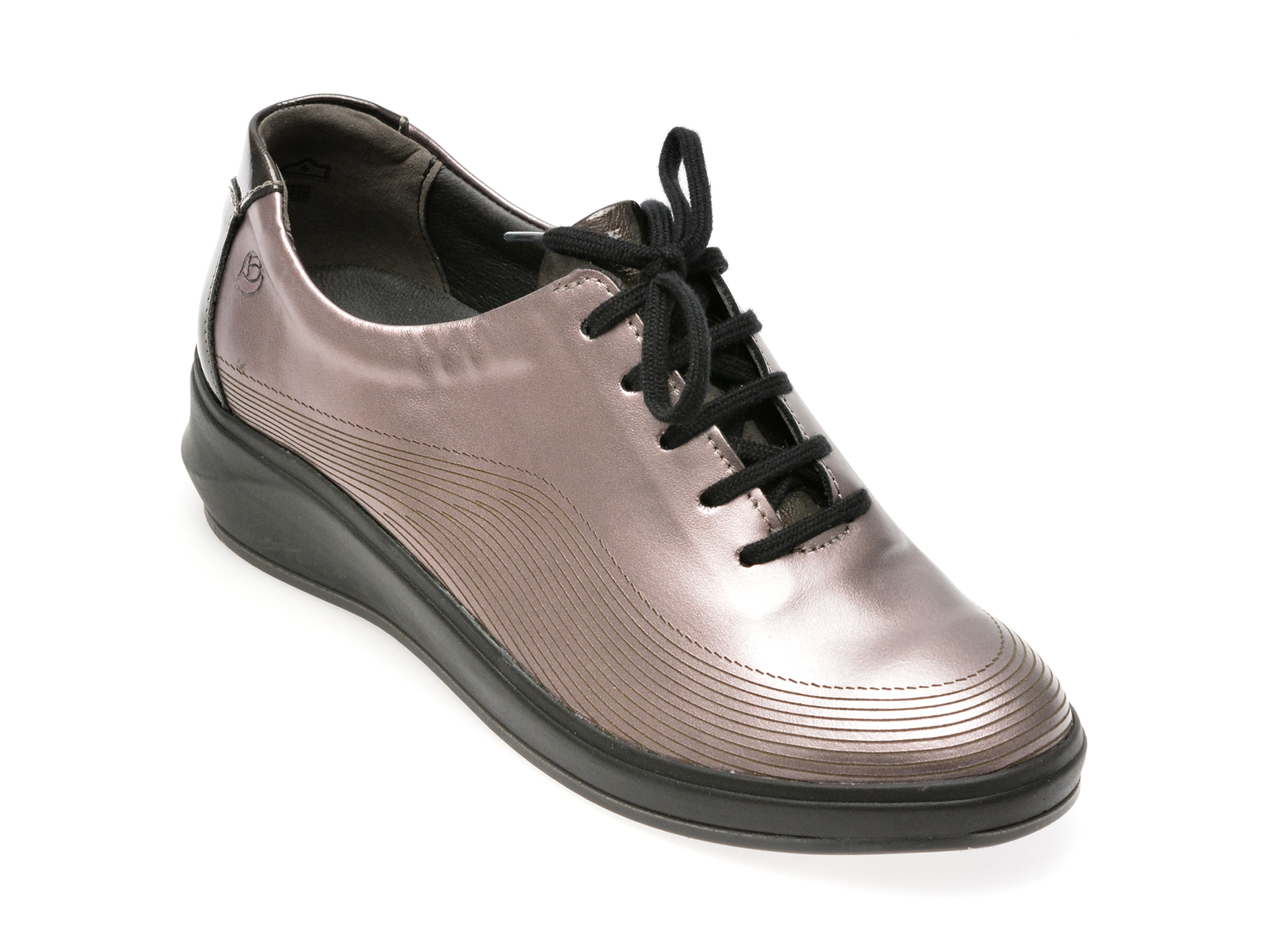 Pantofi SUAVE gri, 13013GT, din piele naturala