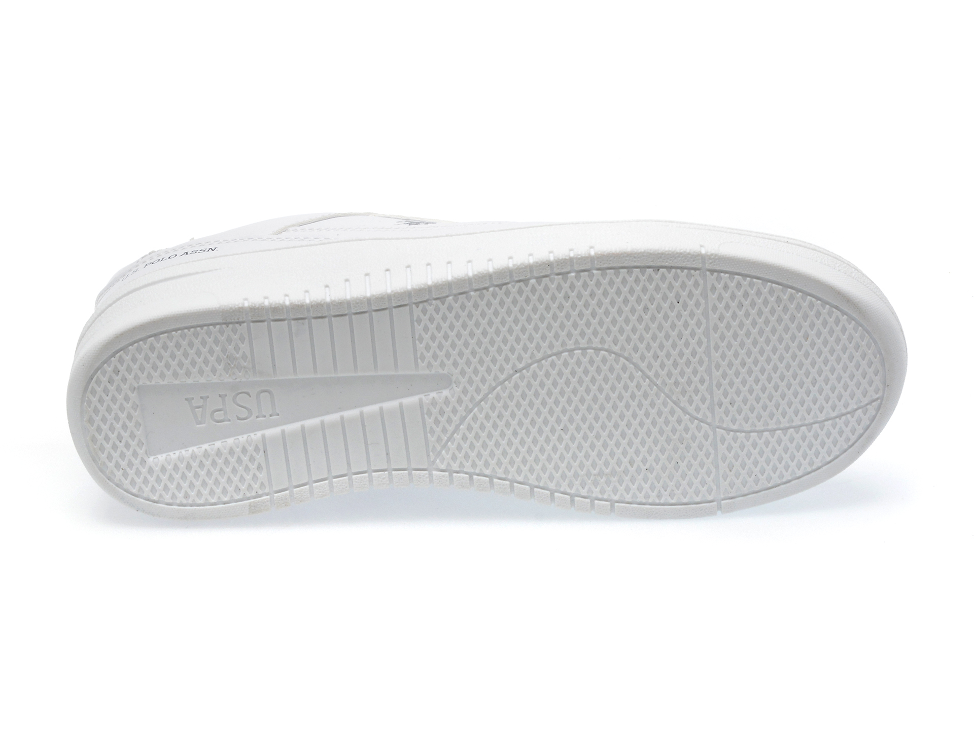 Pantofi US POLO ASSN albi, LEEWM3F, din piele ecologica
