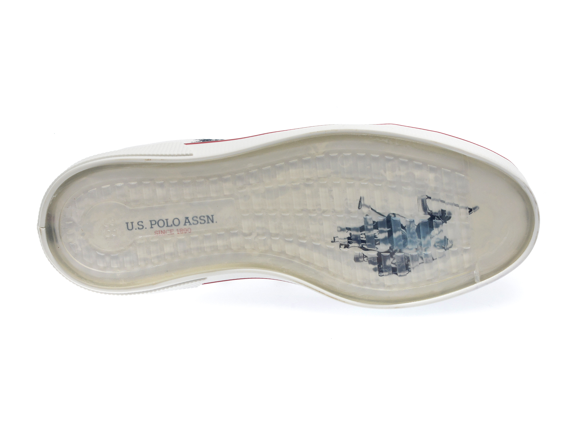 Pantofi US POLO ASSN albi, PENE3FX, din material textil