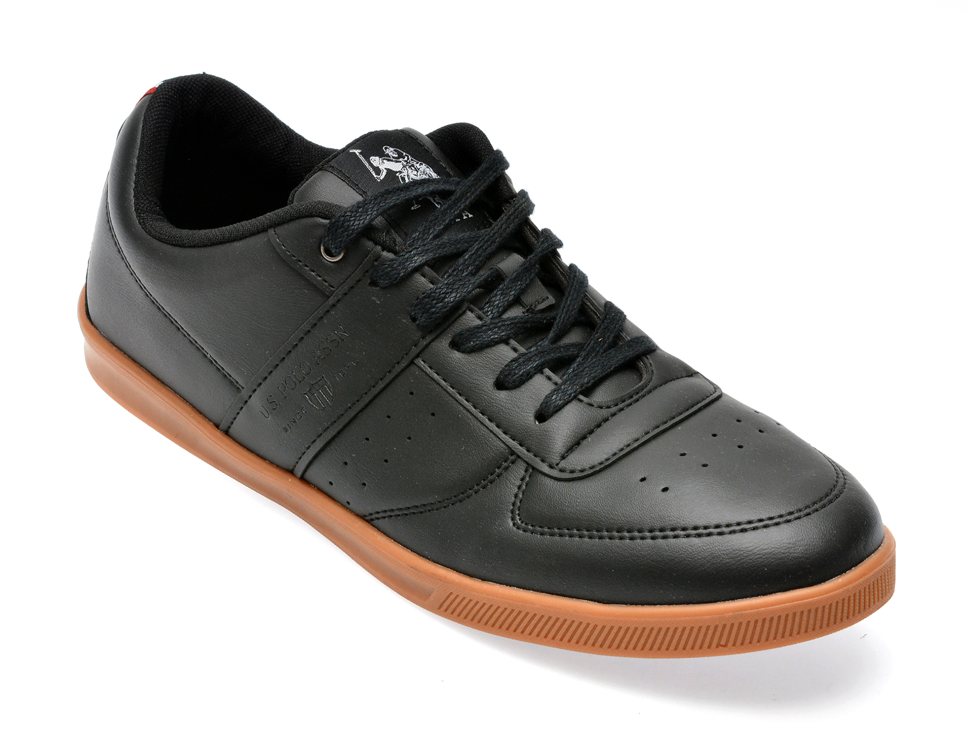 Pantofi US POLO ASSN negri, LEGE3FX, din piele ecologica /barbati/pantofi