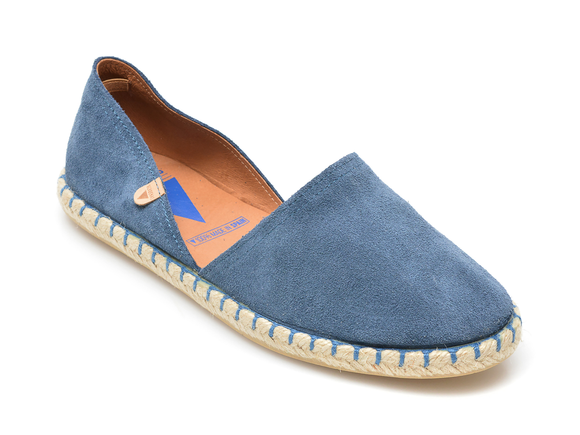 Pantofi VERBENAS albastri, CRM0001, din piele intoarsa /femei/pantofi imagine noua