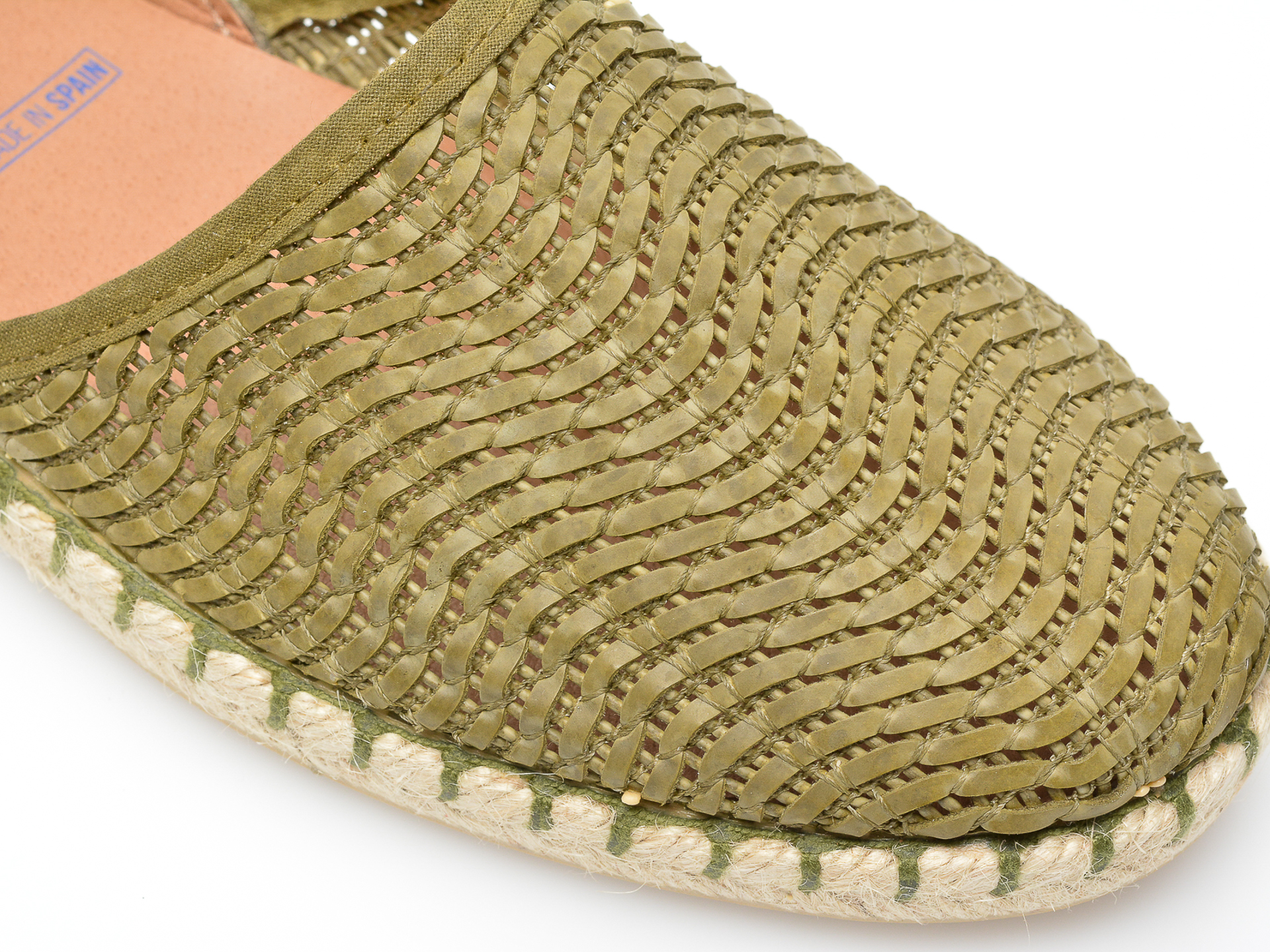 Pantofi VERBENAS kaki, CRM0102, din material textil si piele intoarsa