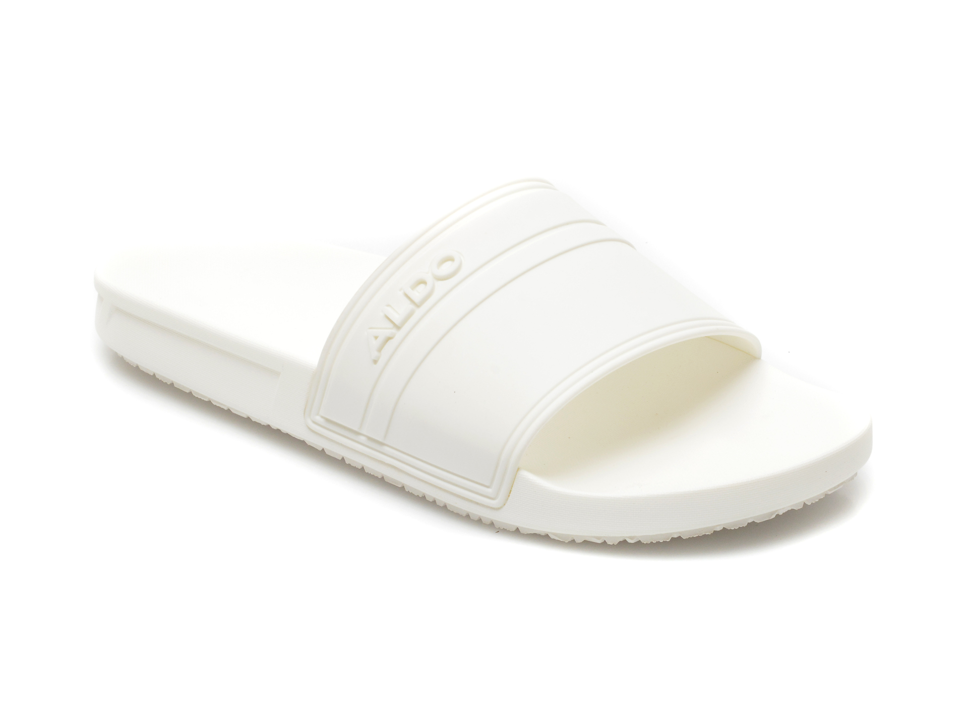 Papuci ALDO albi, Dinmore100, din pvc Aldo imagine 2022 reducere