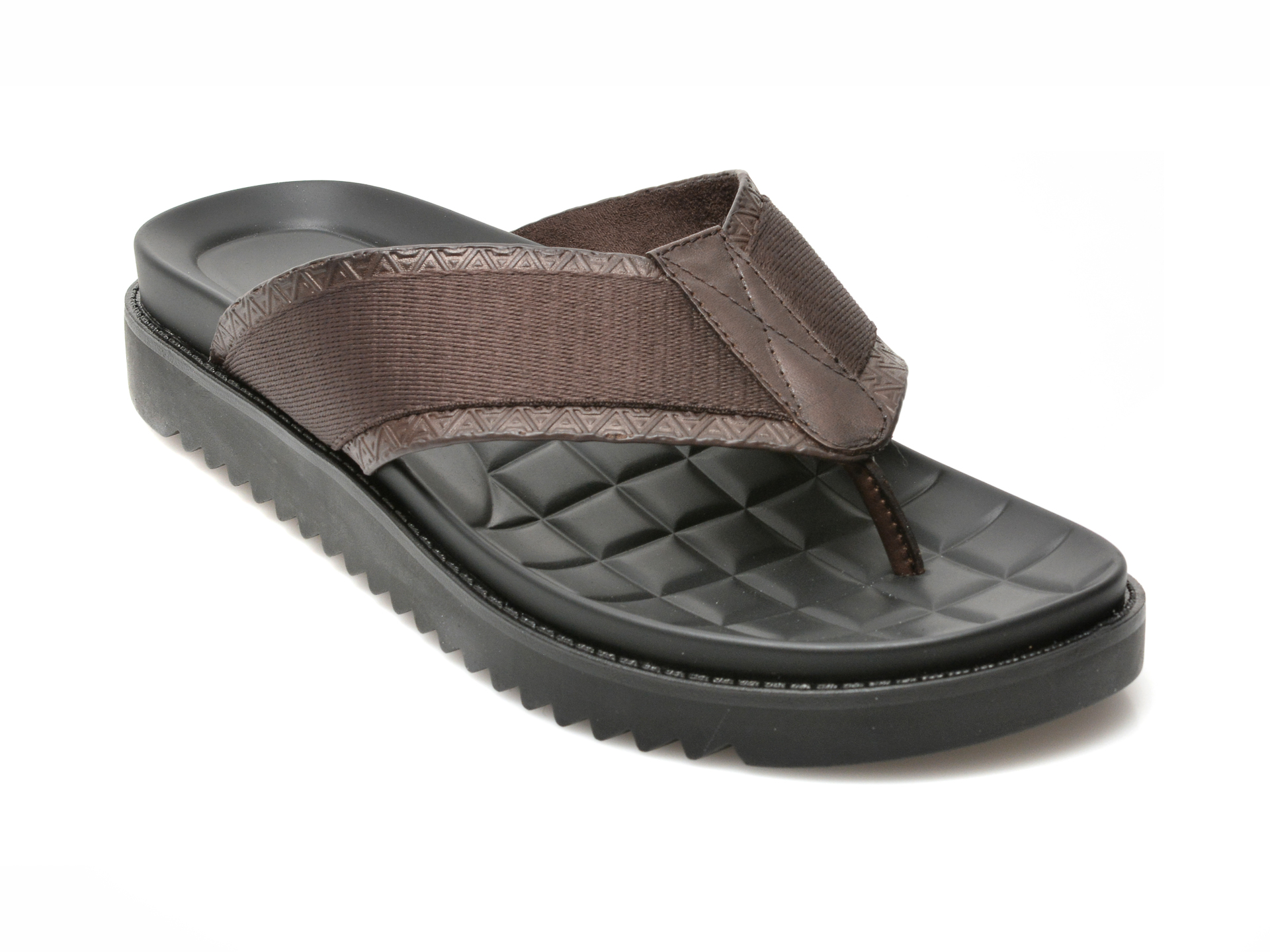 Papuci ALDO maro, RONDO201, din material textil /barbati/papuci