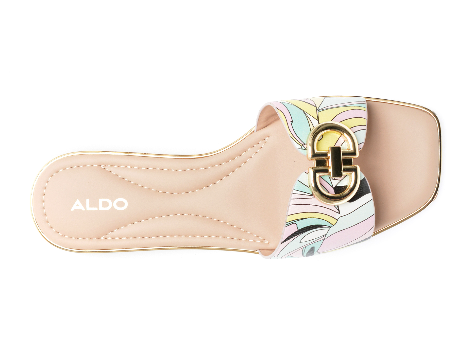 Papuci ALDO multicolor, BELLENOR963, din piele ecologica