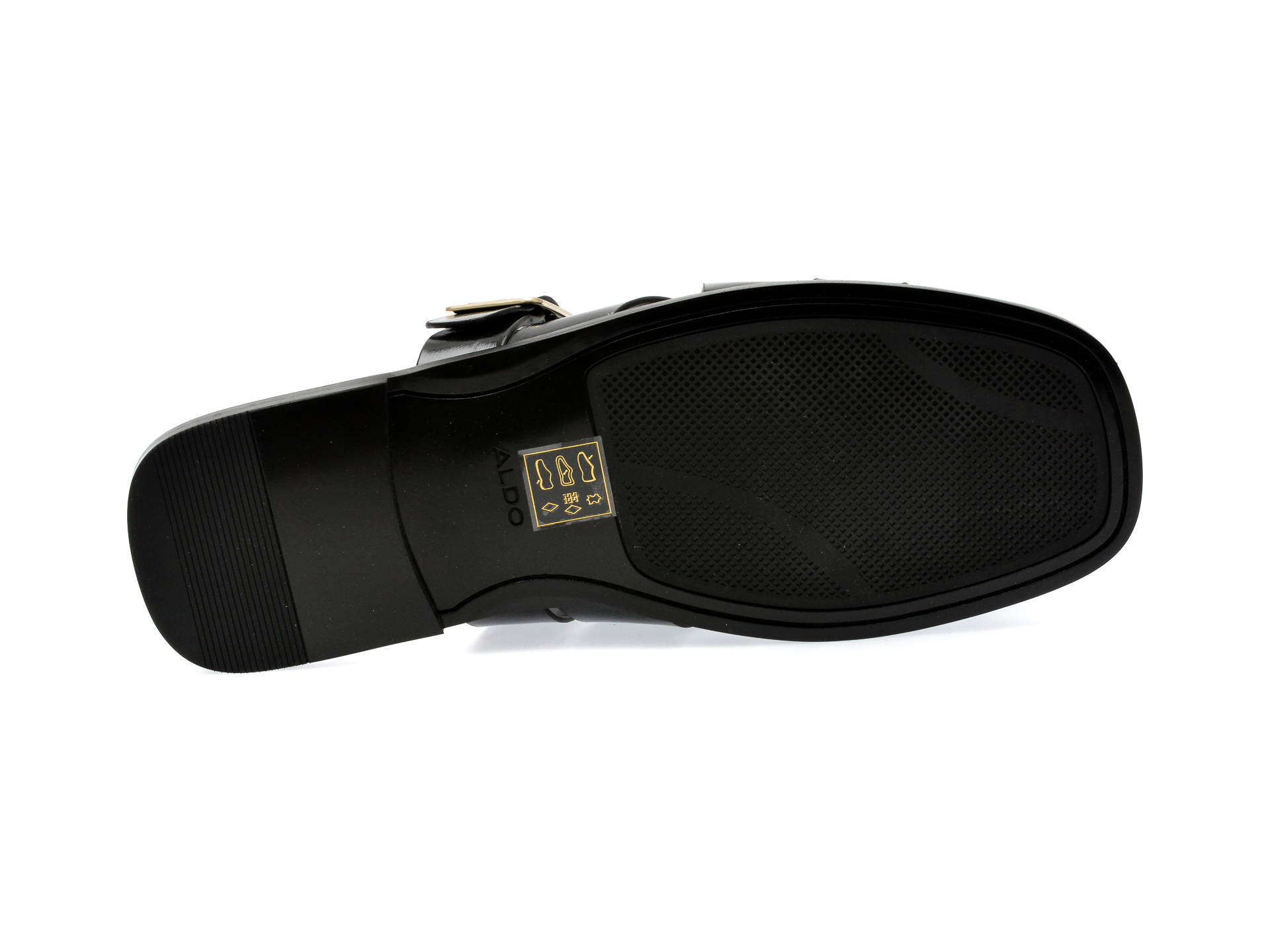 Papuci ALDO negre, DAMPEL009, din piele naturala lacuita