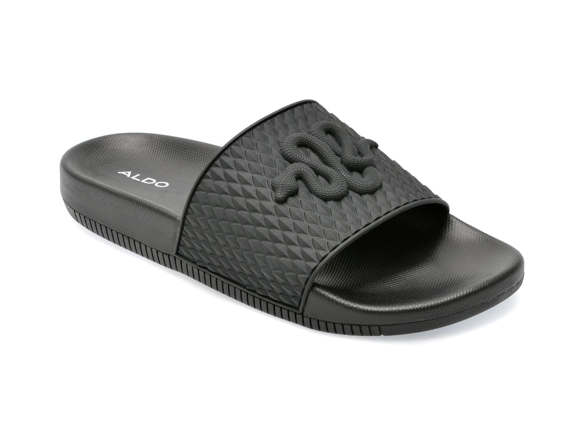 Papuci ALDO negre, KEDAU001, din pvc /barbati/papuci