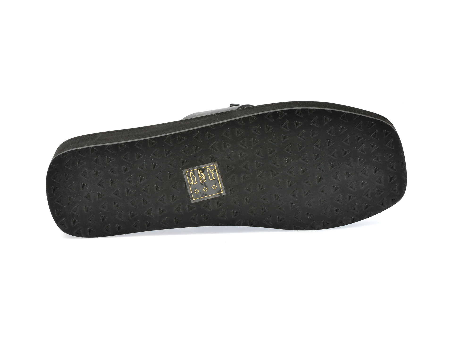 Papuci ALDO negre, POOLSIDE001, din piele ecologica