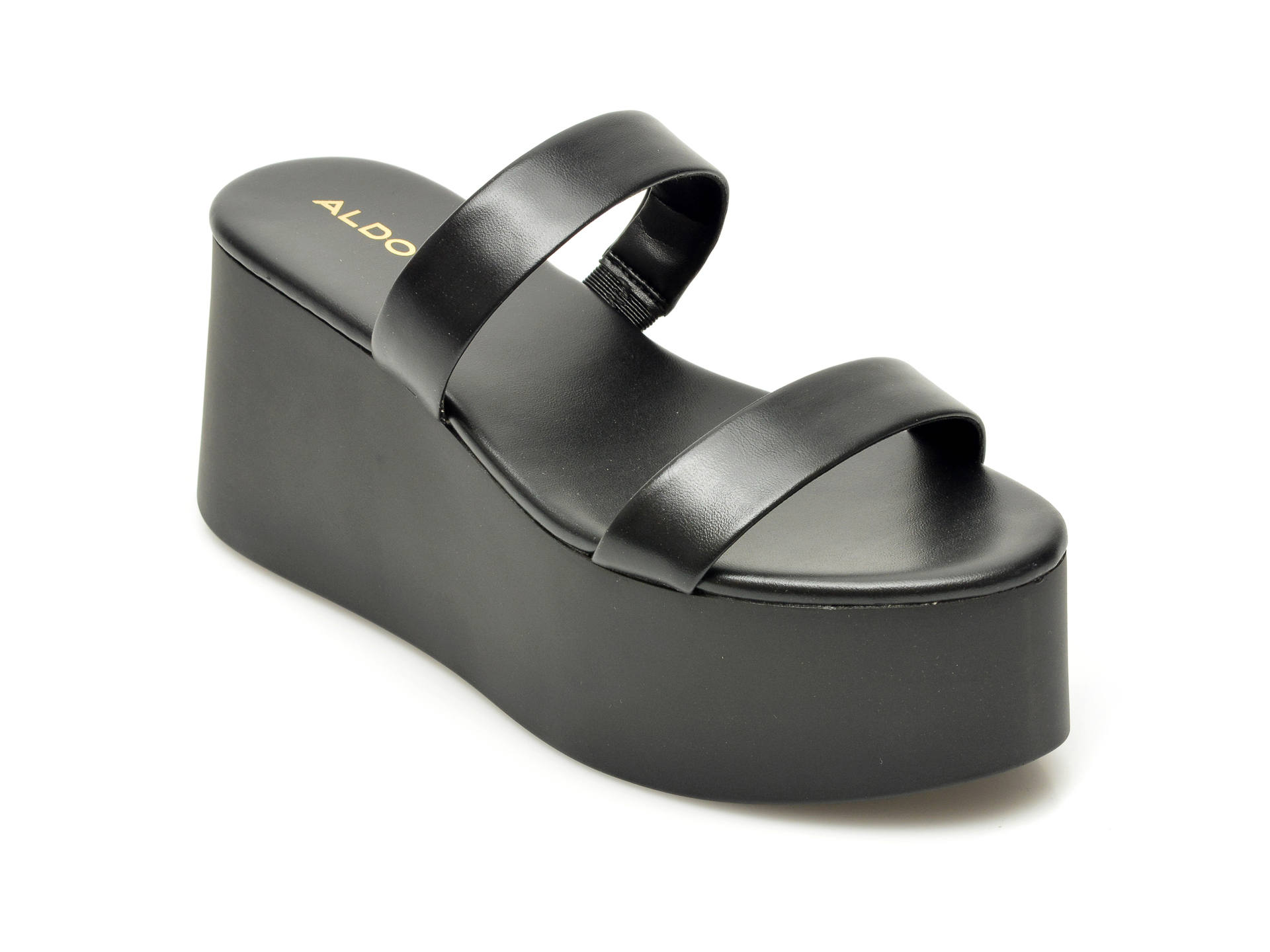 Papuci ALDO negre, Wiceclya001, din piele ecologica Aldo Aldo