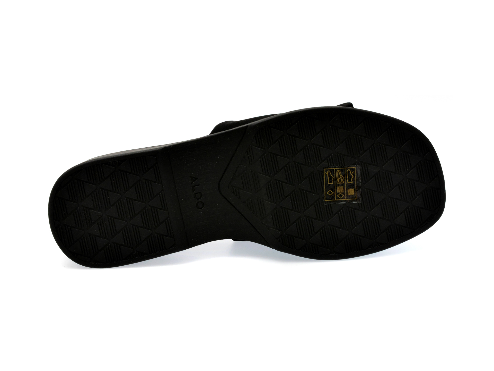 Papuci ALDO negre, YASSU001, din material textil