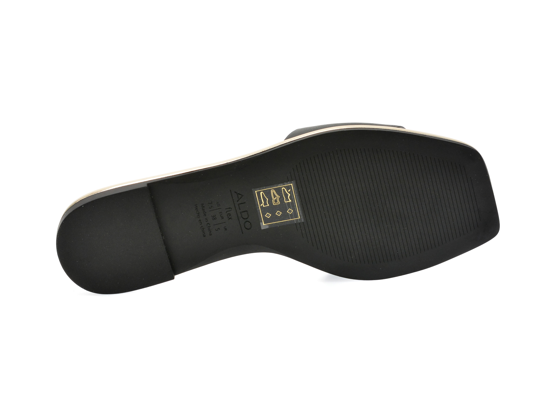 Papuci ALDO negri, BELLENOR001, din piele ecologica