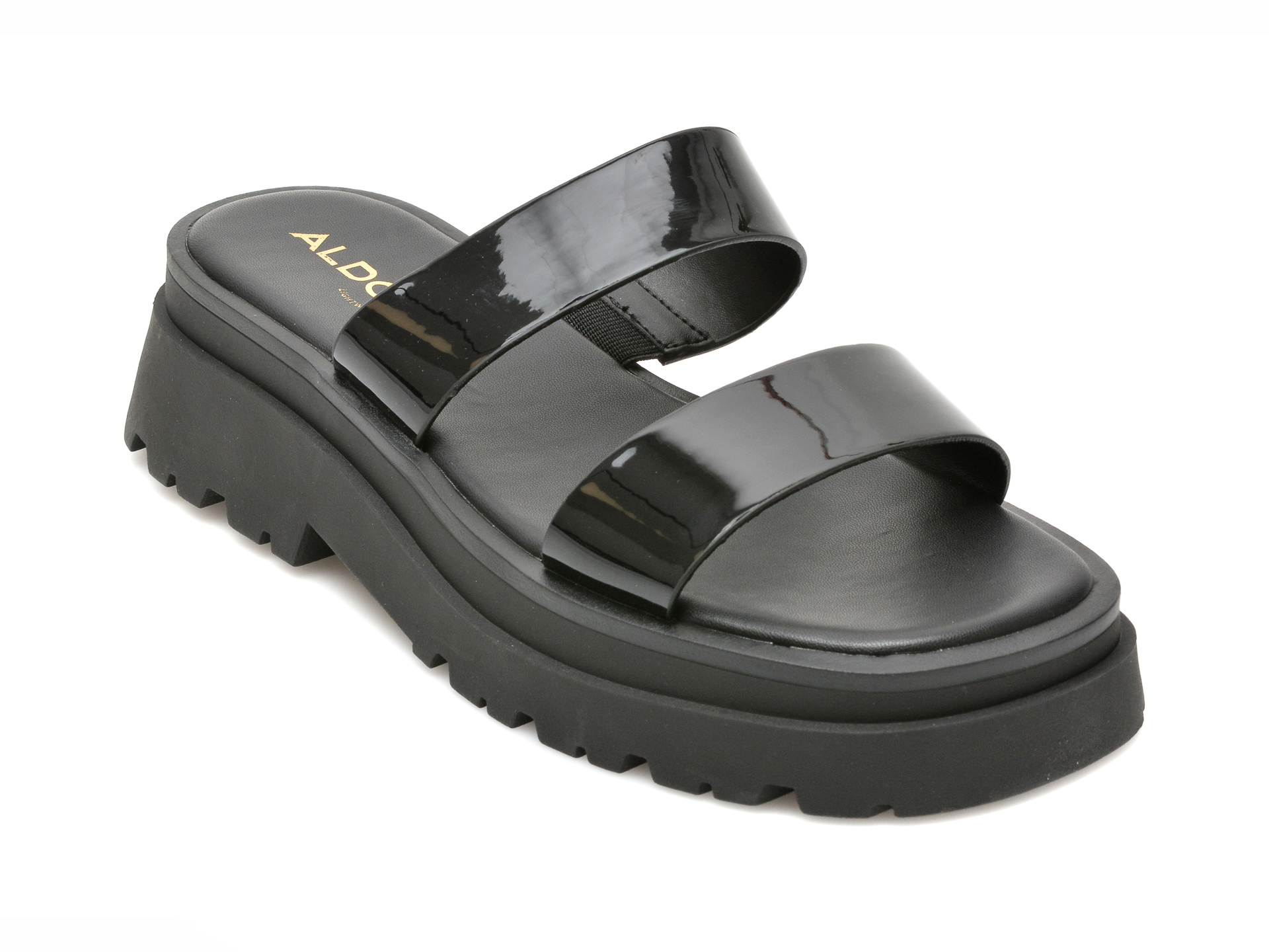 Papuci ALDO negri, PHELIX001, din piele ecologica