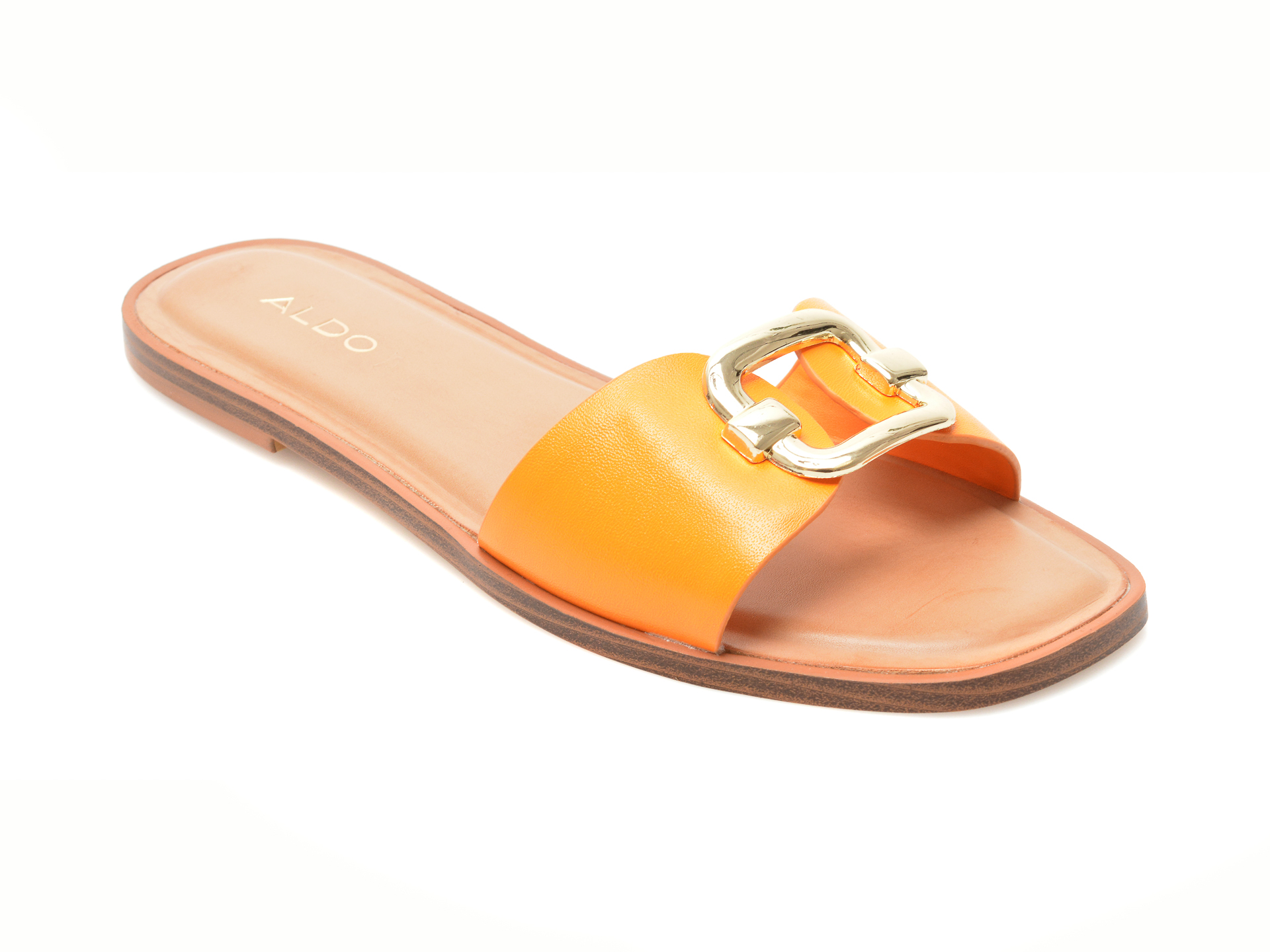 Papuci ALDO portocalii, GLAESWEN820, din piele ecologica