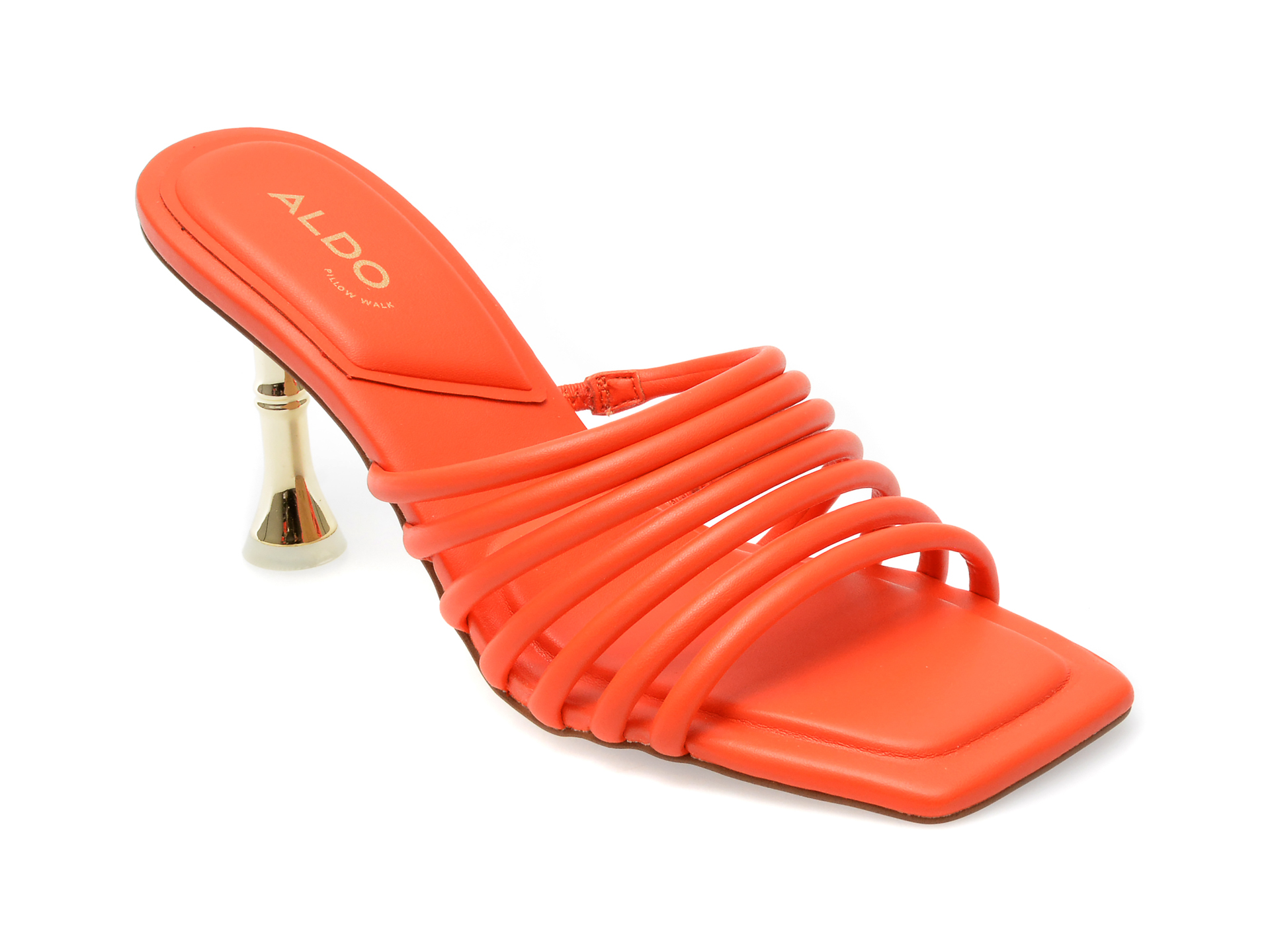 Papuci ALDO portocalii, HARPA820, din piele ecologica imagine reduceri black friday 2021 Aldo