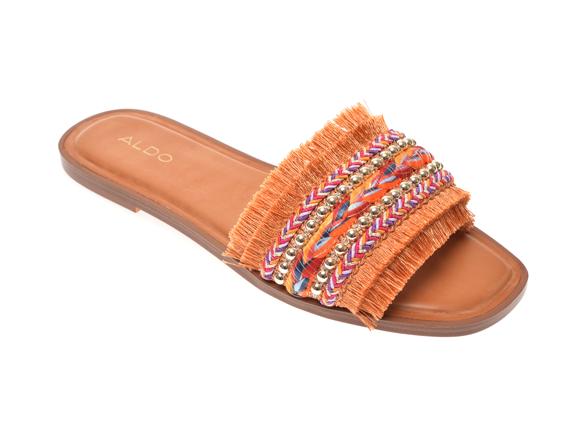Papuci ALDO portocalii, Rockyy840, din material textil