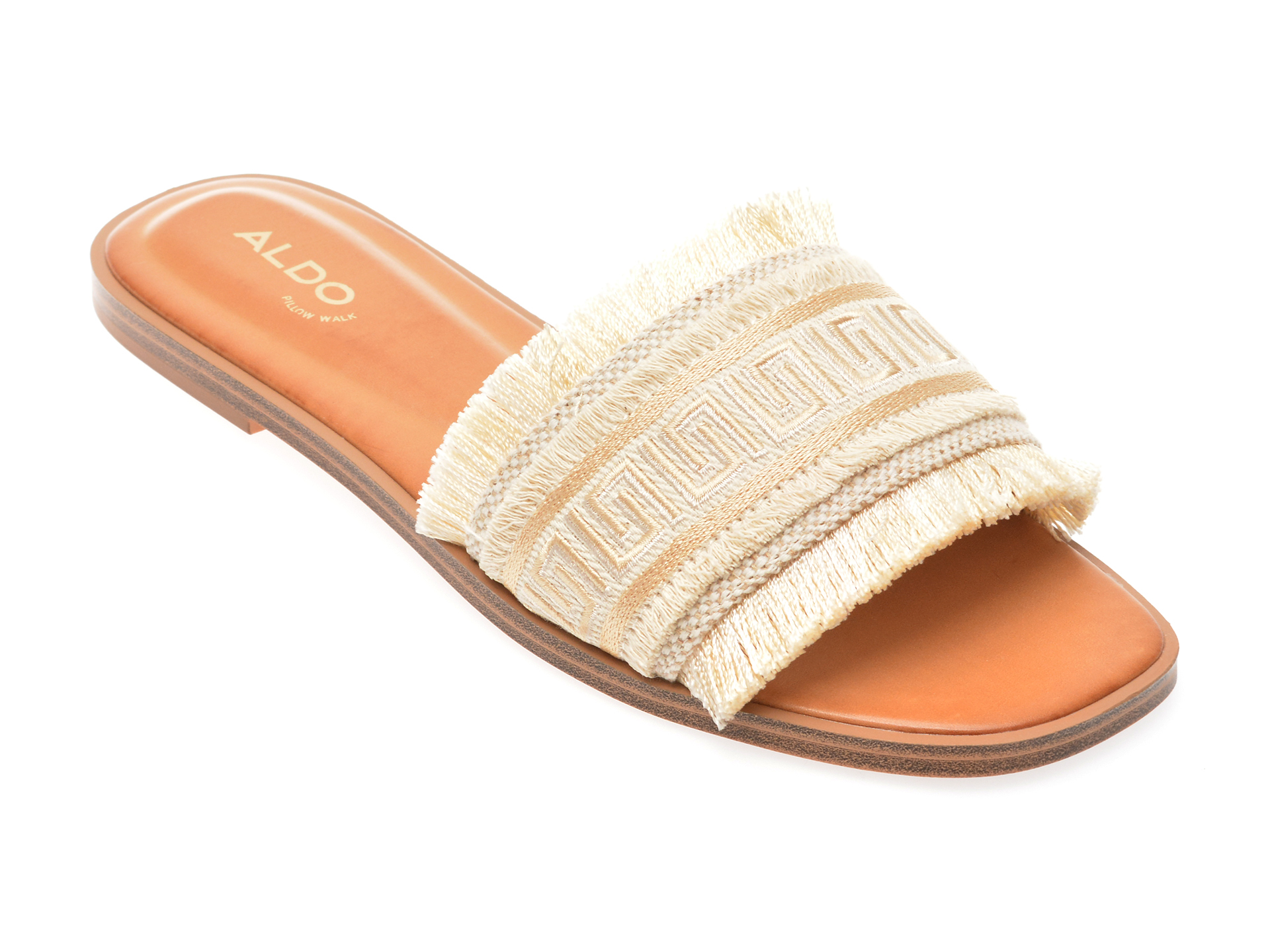 Papuci casual ALDO aurii, 13744812, din material textil