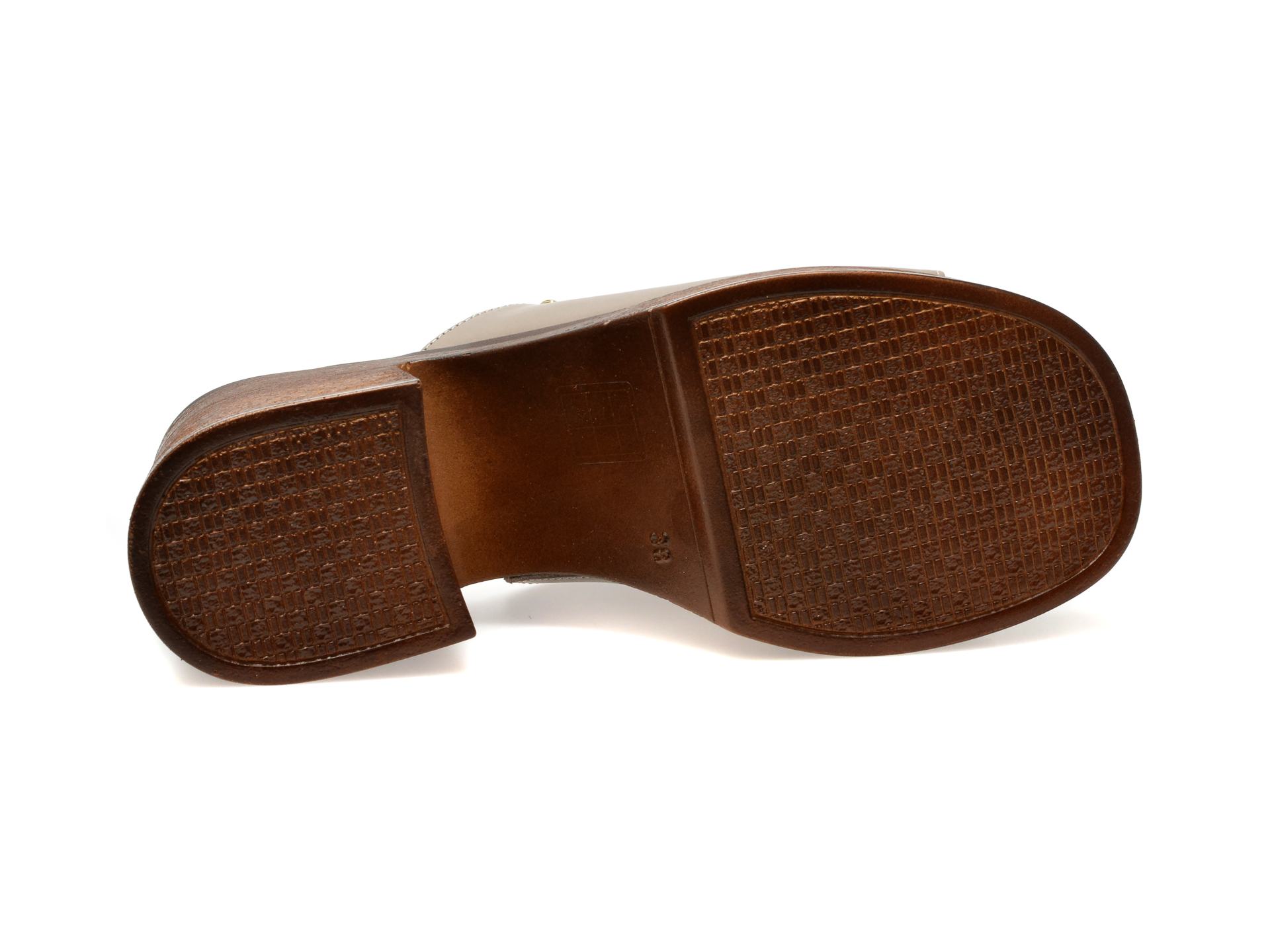 Papuci casual FLAVIA PASSINI gri, 140761, din piele naturala