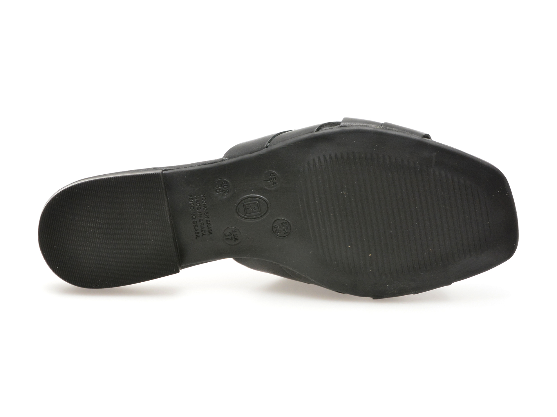Papuci casual FLAVIA PASSINI negri, 356601, din piele naturala