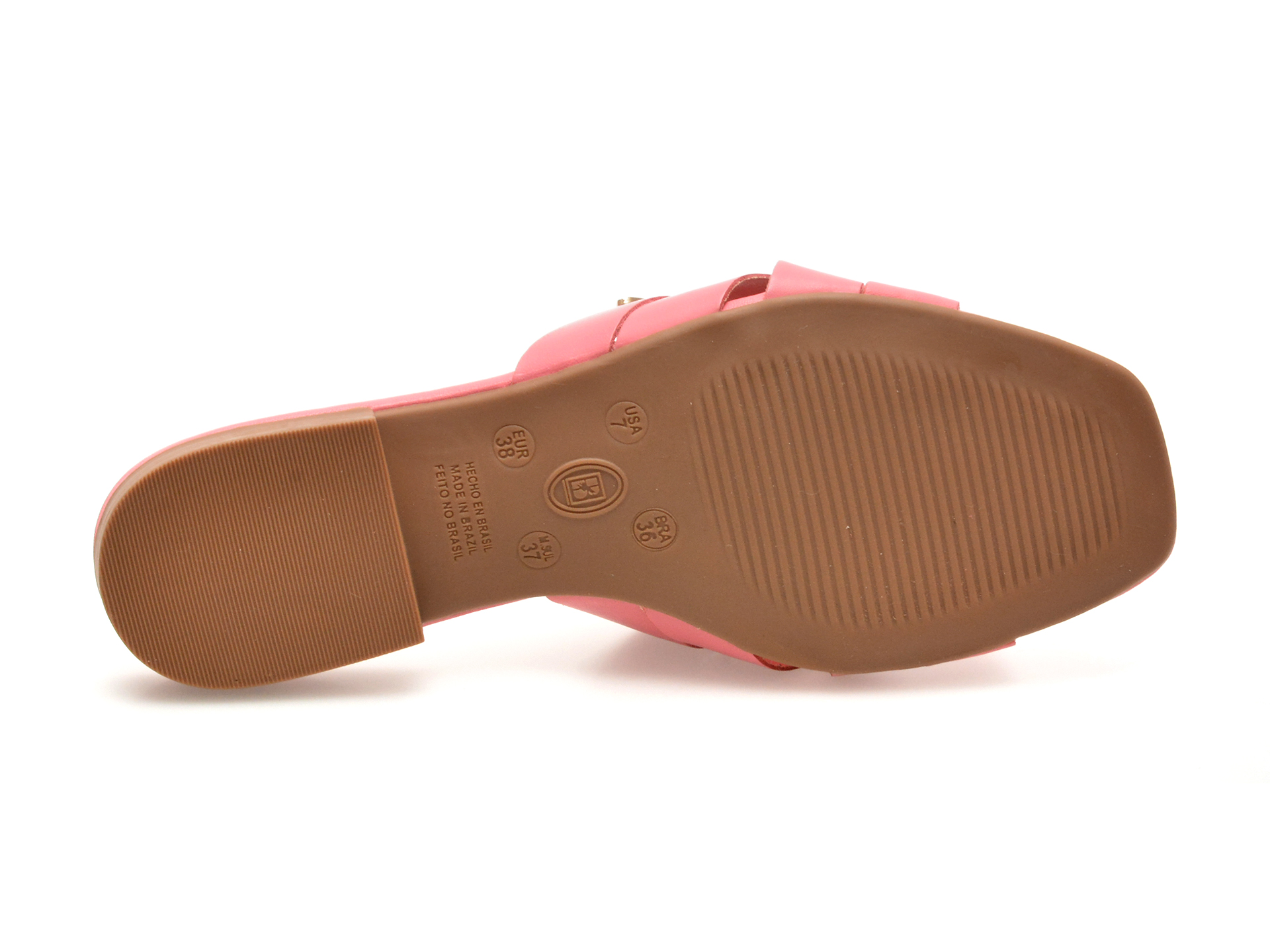 Papuci Casual FLAVIA PASSINI roz, 356601, din piele naturala