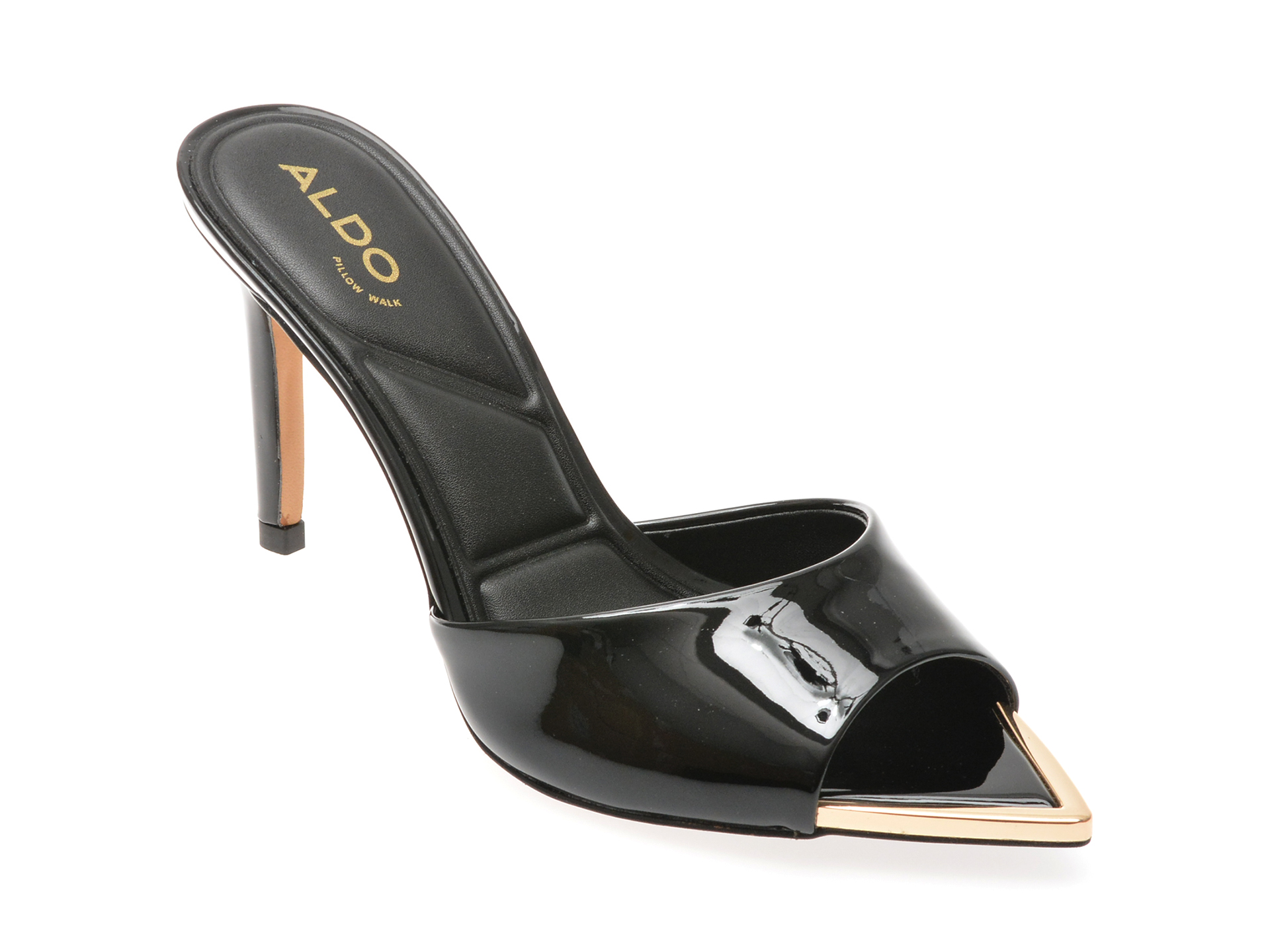 Papuci eleganti ALDO negre, 13740438, din piele ecologica