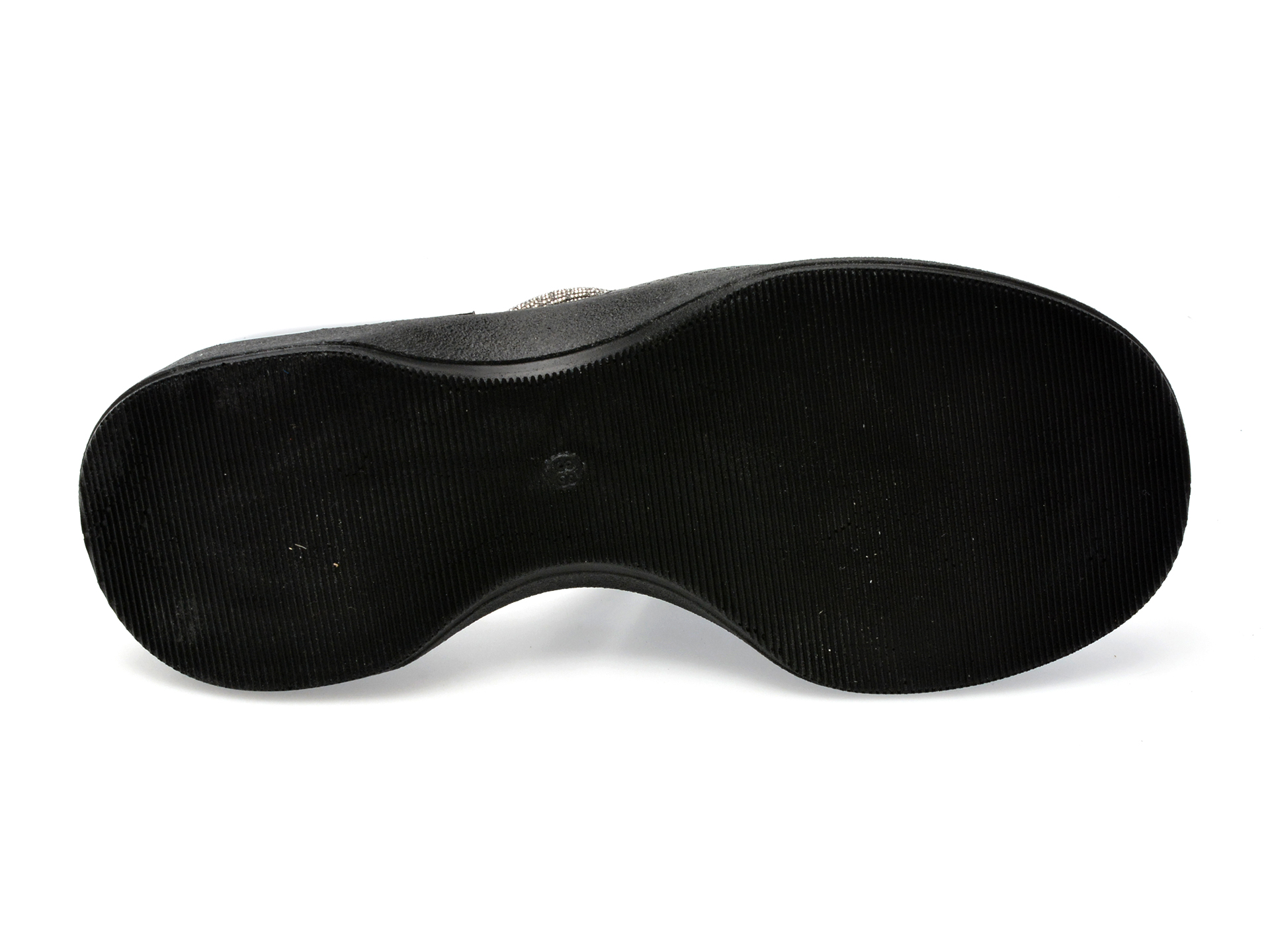 Papuci EPICA negri, 828007, din piele naturala