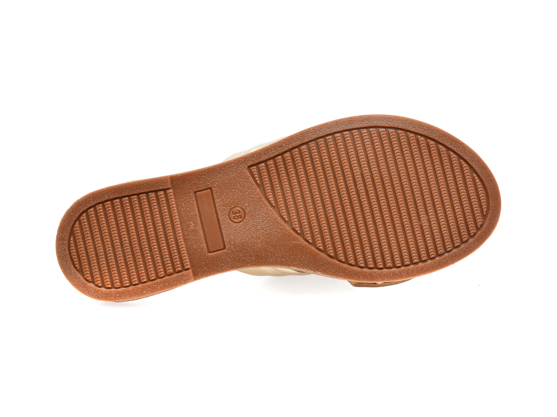 Papuci FLAVIA PASSINI aurii, 210011, din piele naturala