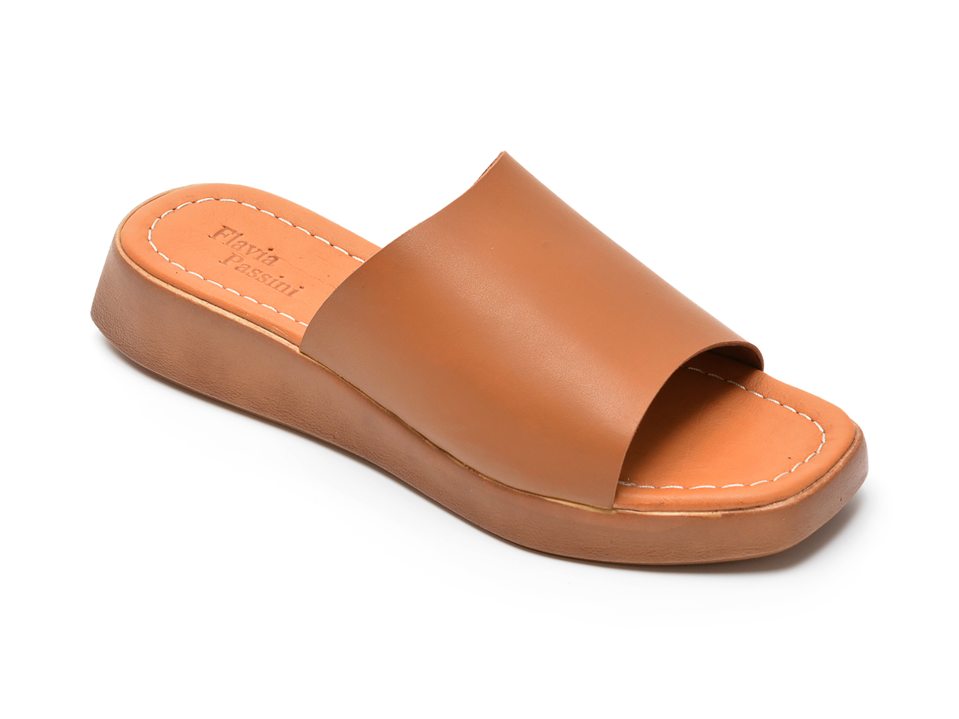 Papuci FLAVIA PASSINI maro, 503, din piele naturala /femei/papuci INCALTAMINTE