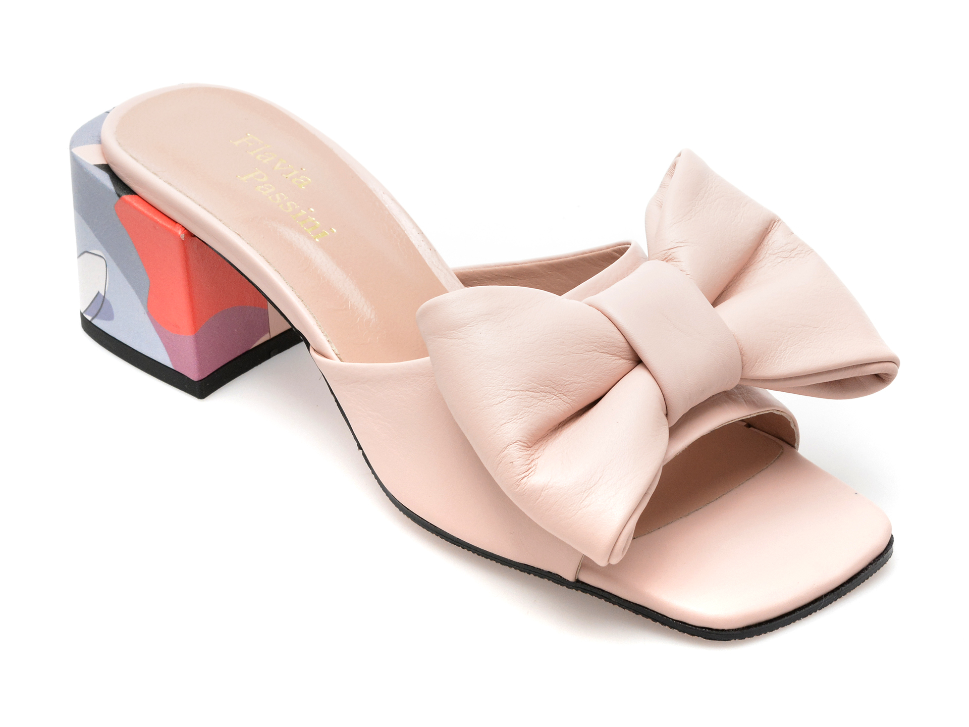 Papuci FLAVIA PASSINI roz, 1039, din piele naturala /sale imagine super redus 2022