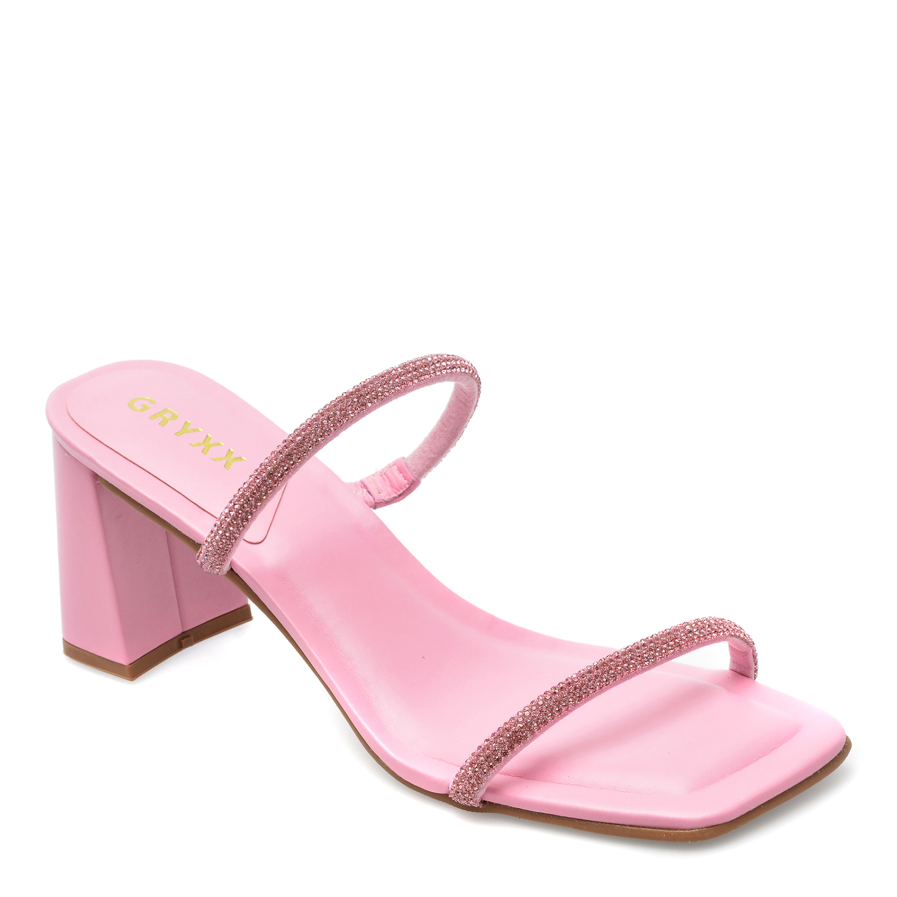 Papuci GRYXX roz, 342803, din material textil Femei 2023-05-28