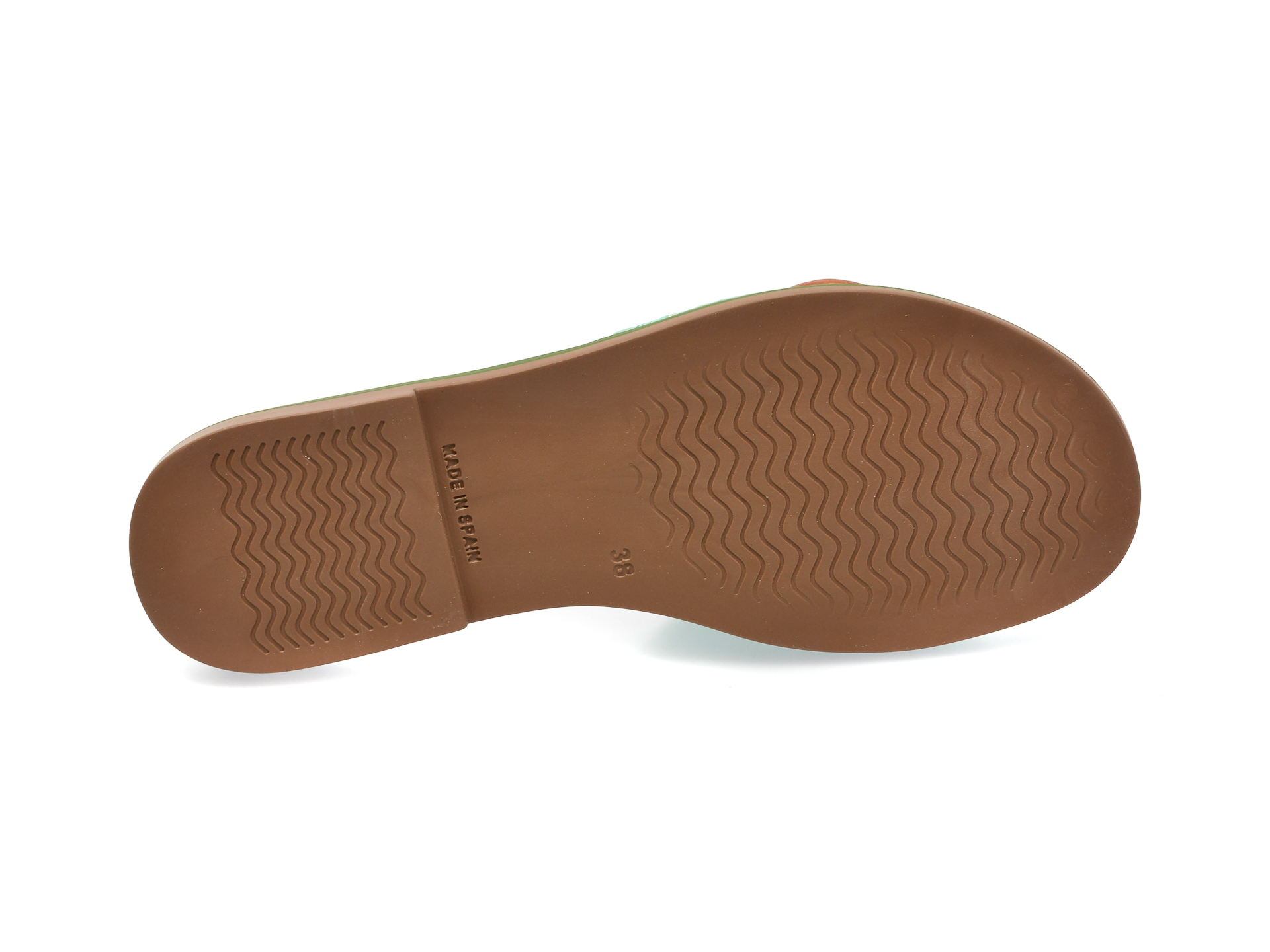 Papuci IMAGE verzi, AZUCENA, din piele naturala