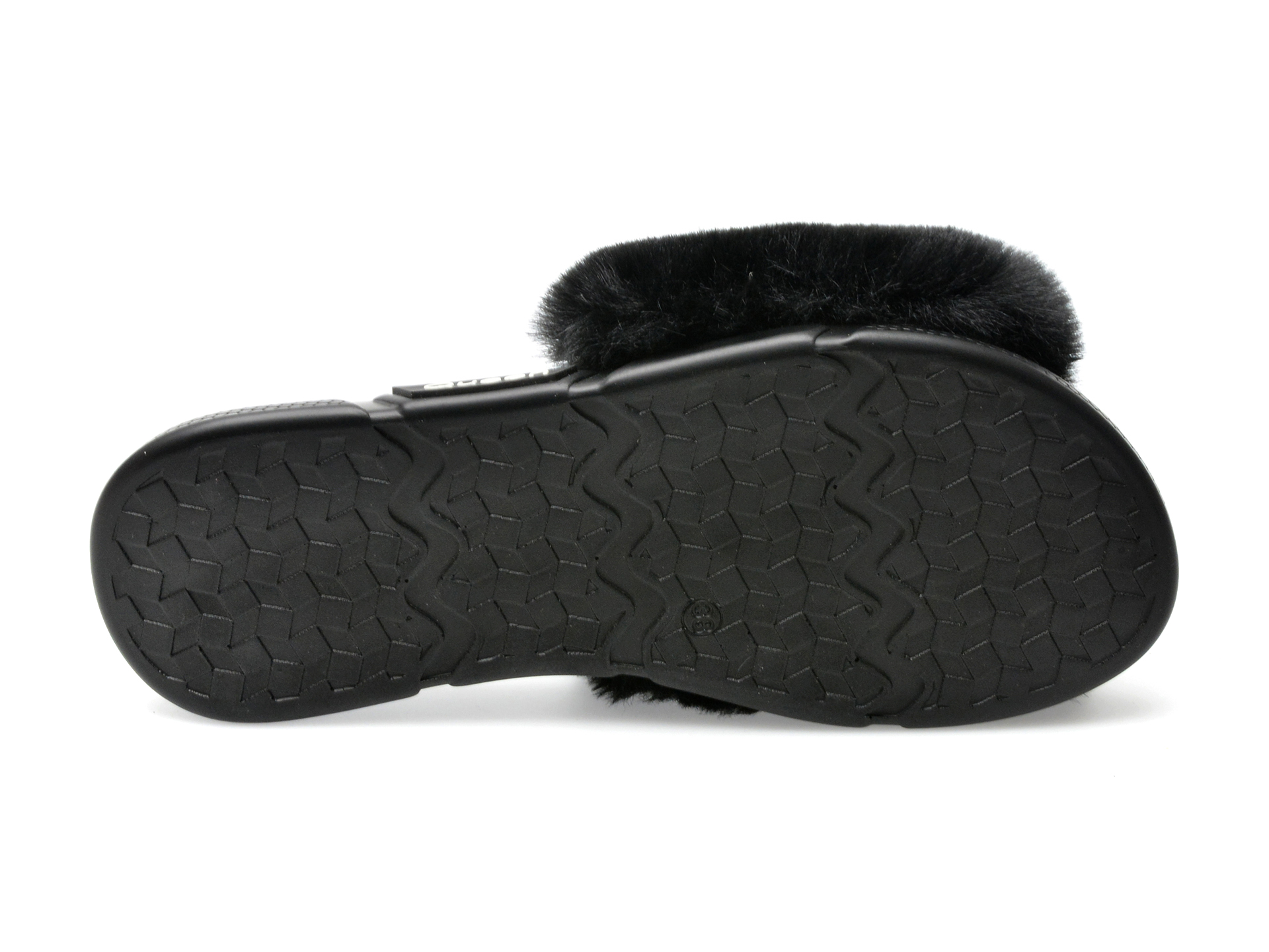Papuci LABOUR negri, 30033, din material textil