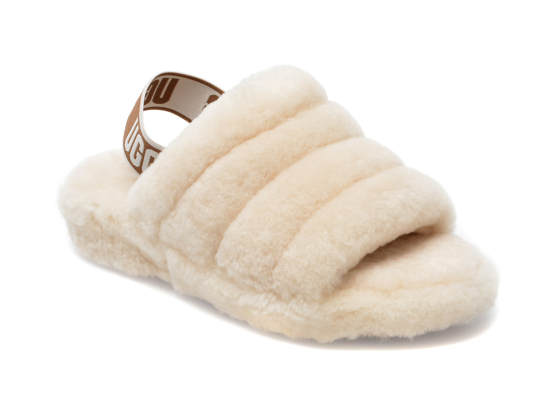 Papuci UGG nude, 1095119, din material textil