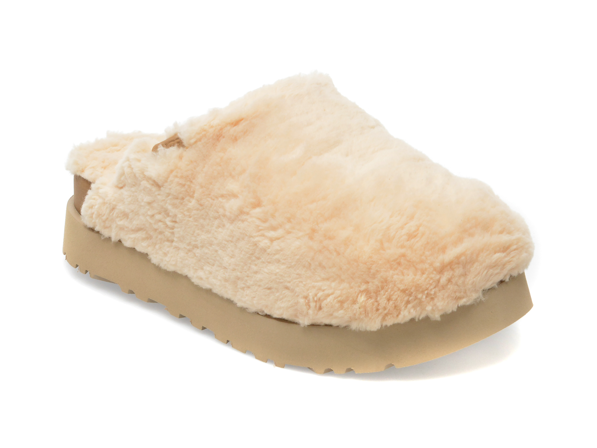 Papuci UGG nude, 1135132, din blana naturala femei 2023-03-21
