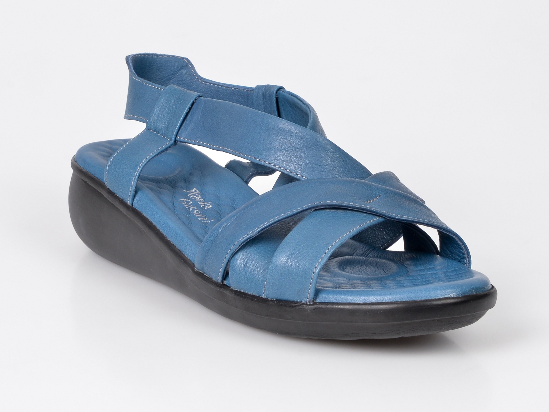 Sandale FLAVIA PASSINI albastre, din piele naturala Flavia Passini imagine noua