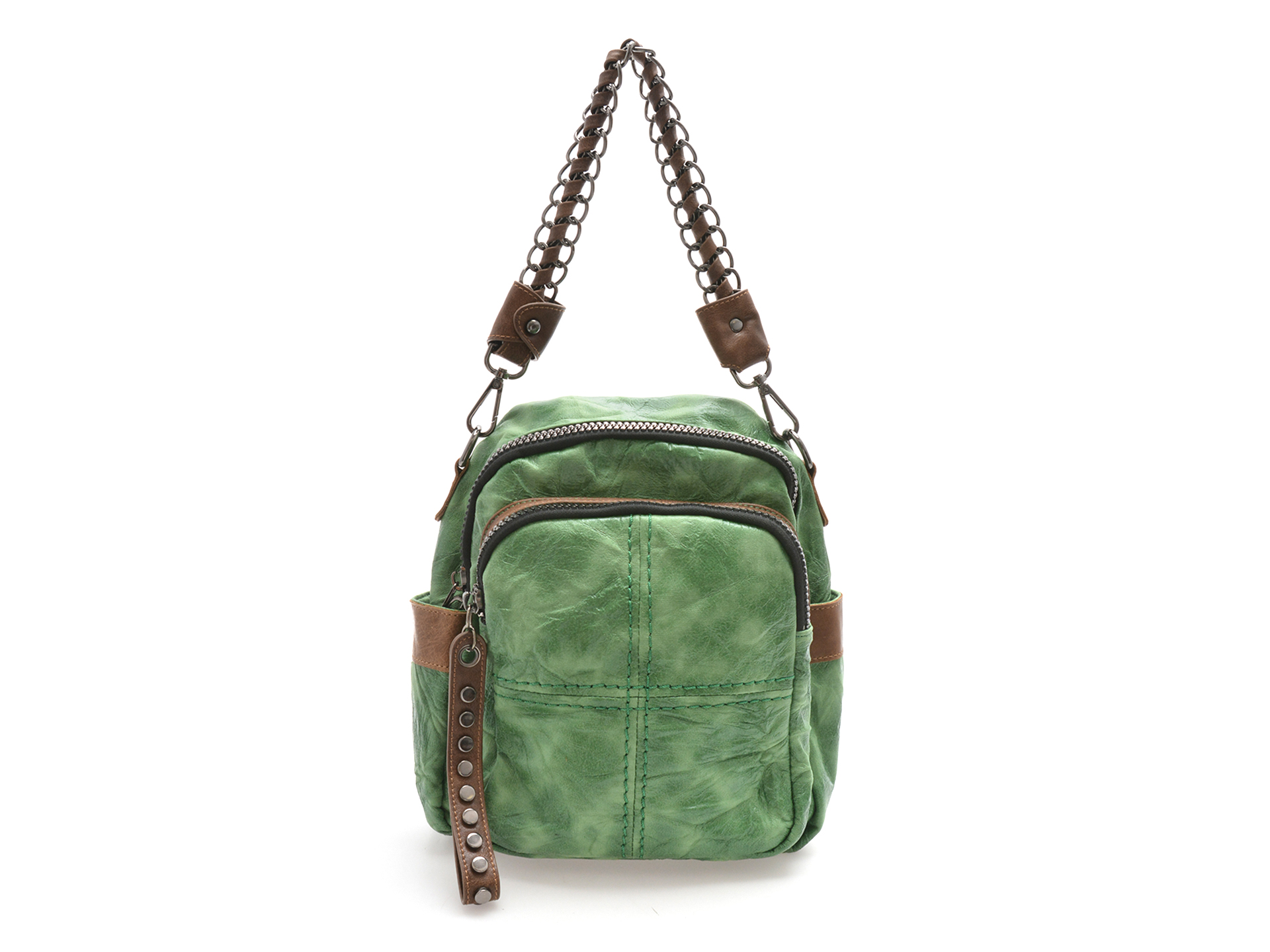 Rucsac GRYXX verde, 1006, din piele ecologica