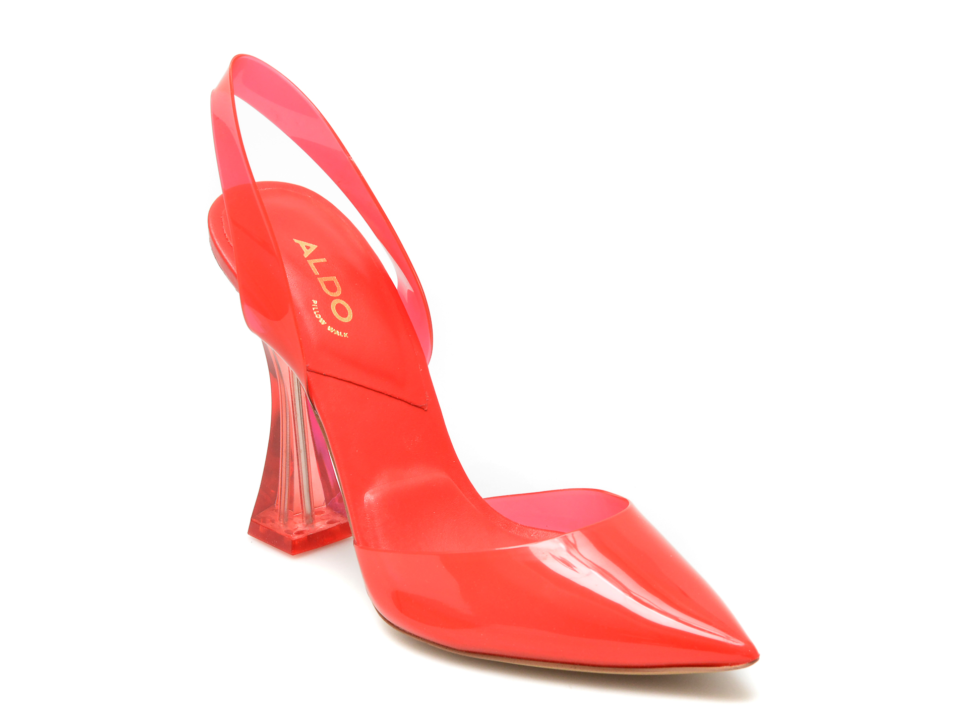 Saboti ALDO rosii, SOLANTI600, din pvc /femei/pantofi imagine super redus 2022