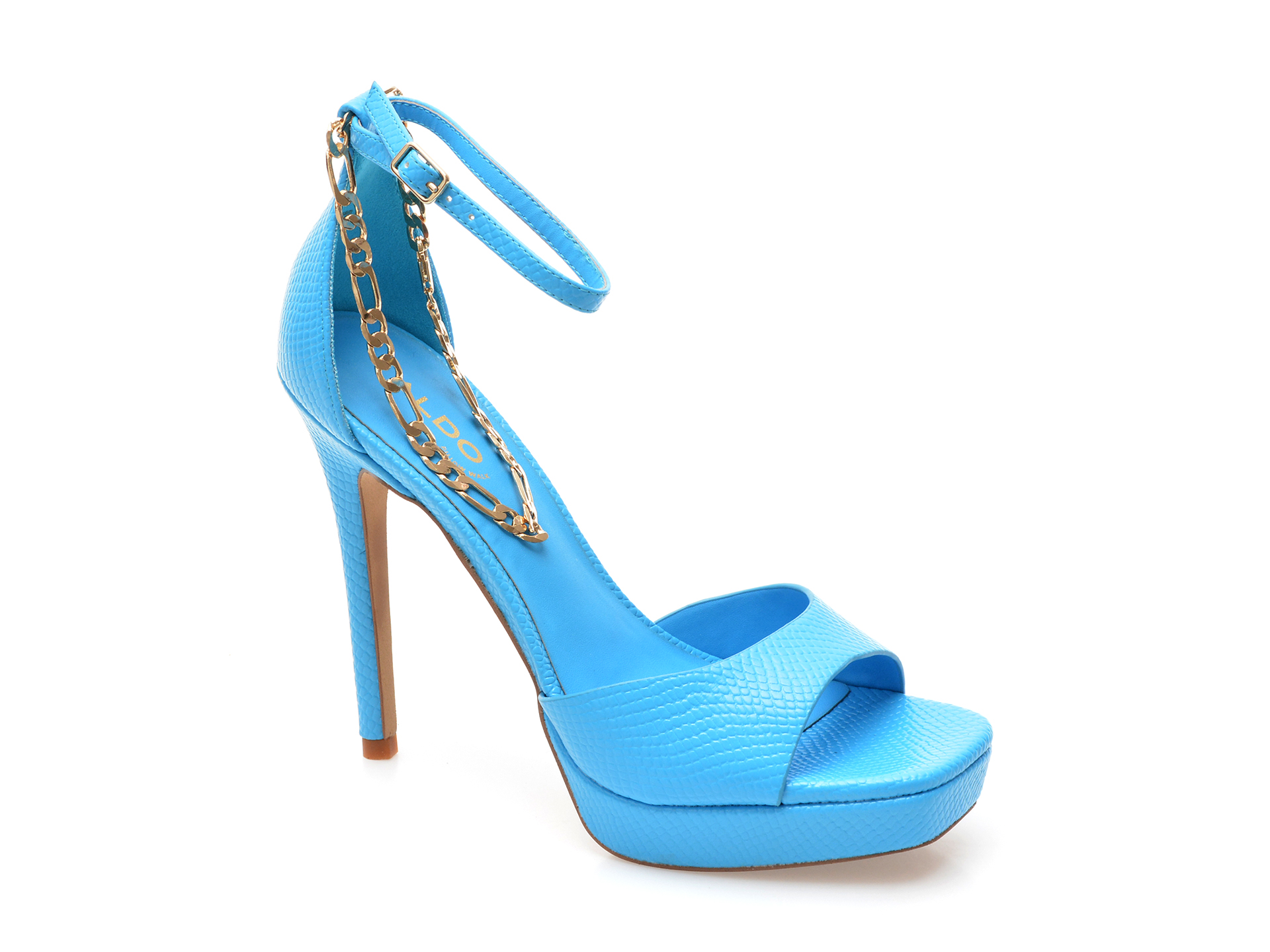 Sandale ALDO albastre, PRISILLA430, din piele ecologica /femei/sandale imagine noua