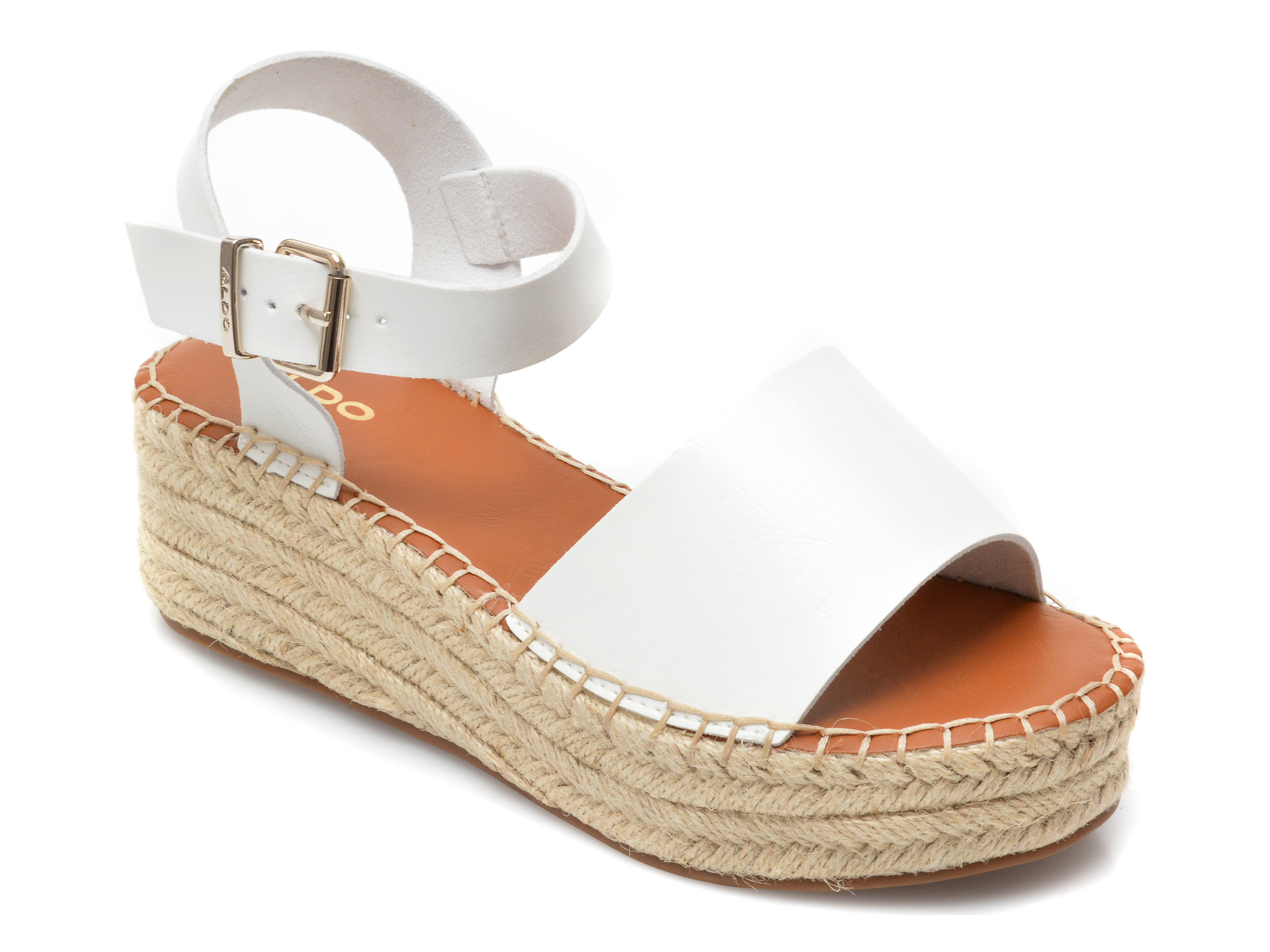 Sandale ALDO albe, Abearith100, din piele ecologica Aldo