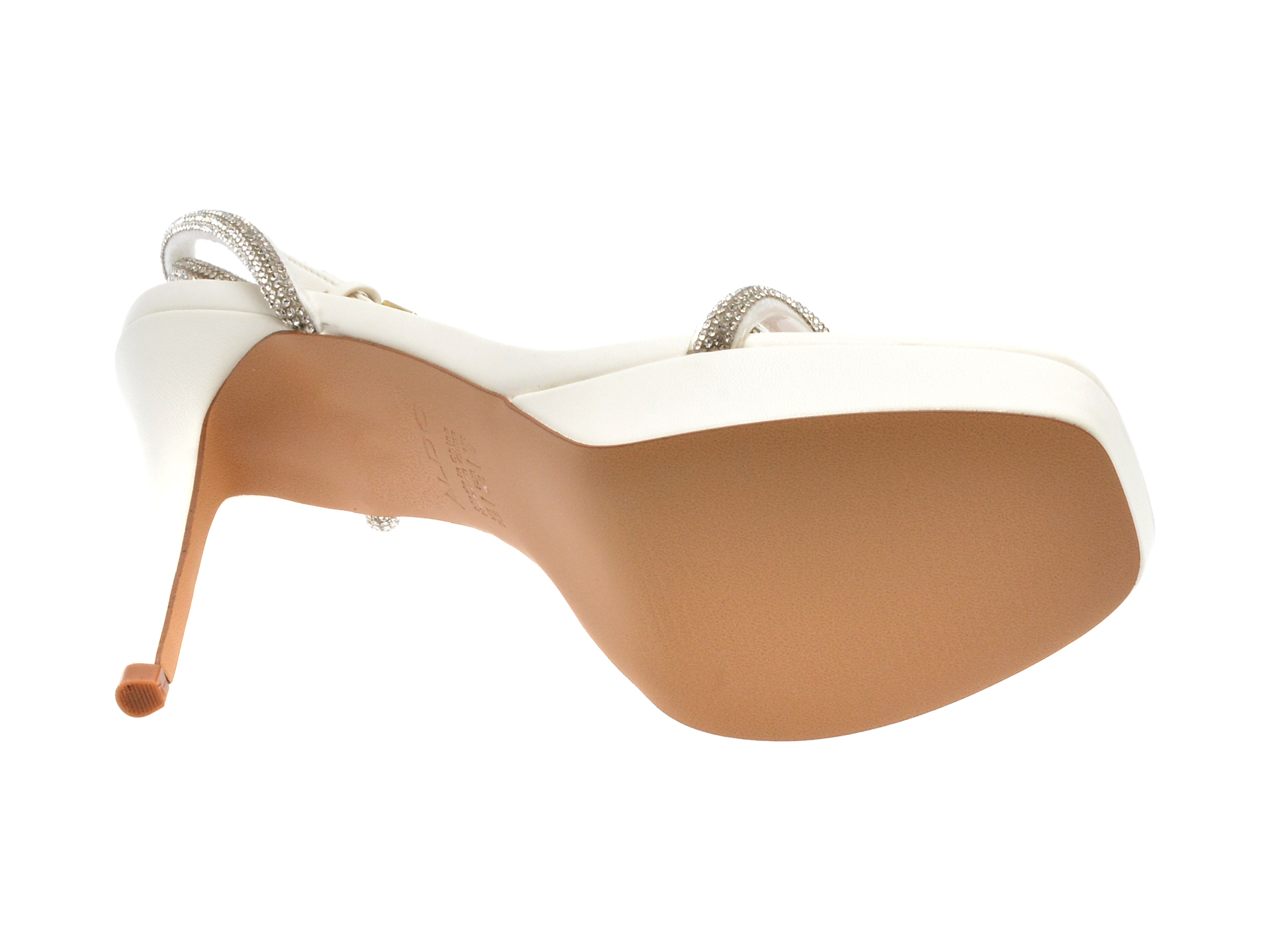 Sandale ALDO albe, DOMENICA100, din material textil