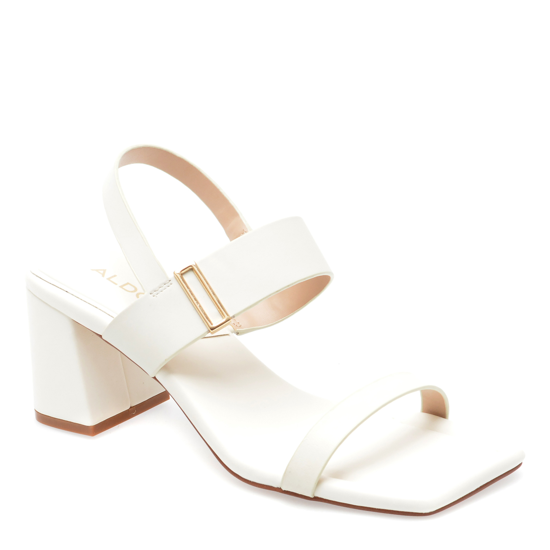 Sandale ALDO albe, FIDLES100, din piele naturala /femei/sandale imagine super redus 2022