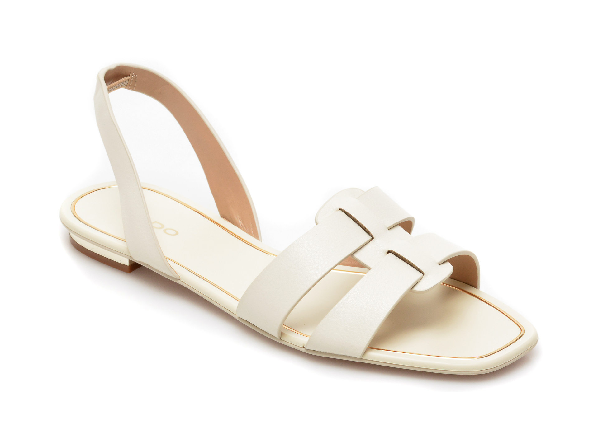 Sandale ALDO albe, Lothathiel100, din piele ecologica Aldo