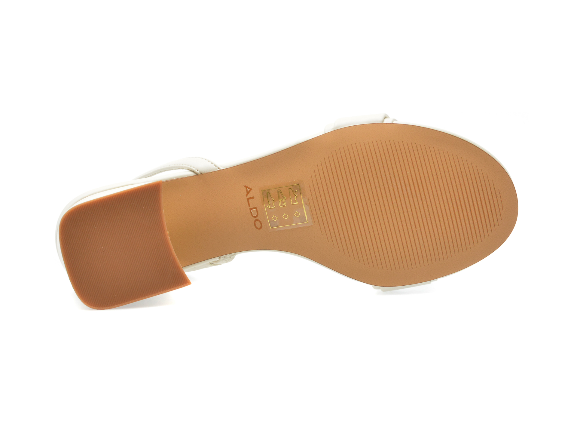 Sandale ALDO albe, LUCILDA121, din piele ecologica