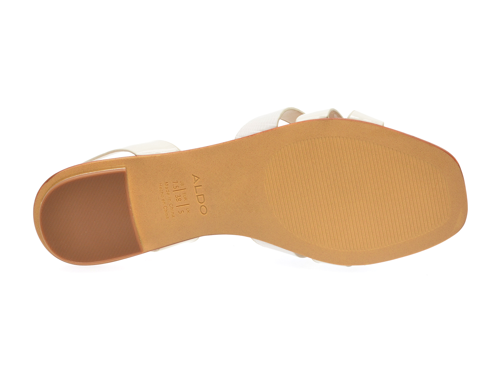 Sandale ALDO albe, MARASSI110, din piele ecologica