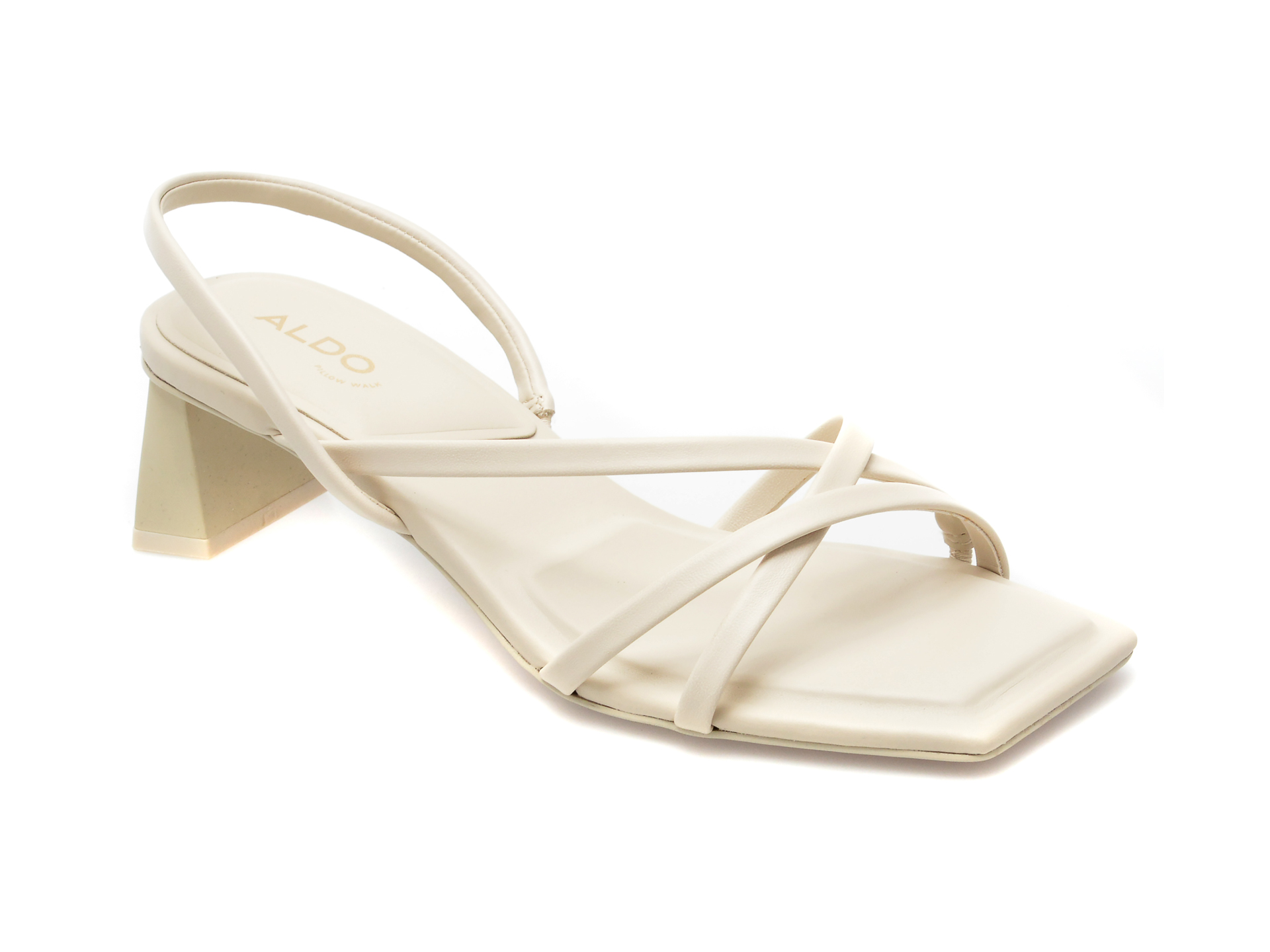 Sandale ALDO albe, MINIMA110, din piele ecologica Aldo imagine noua 2022