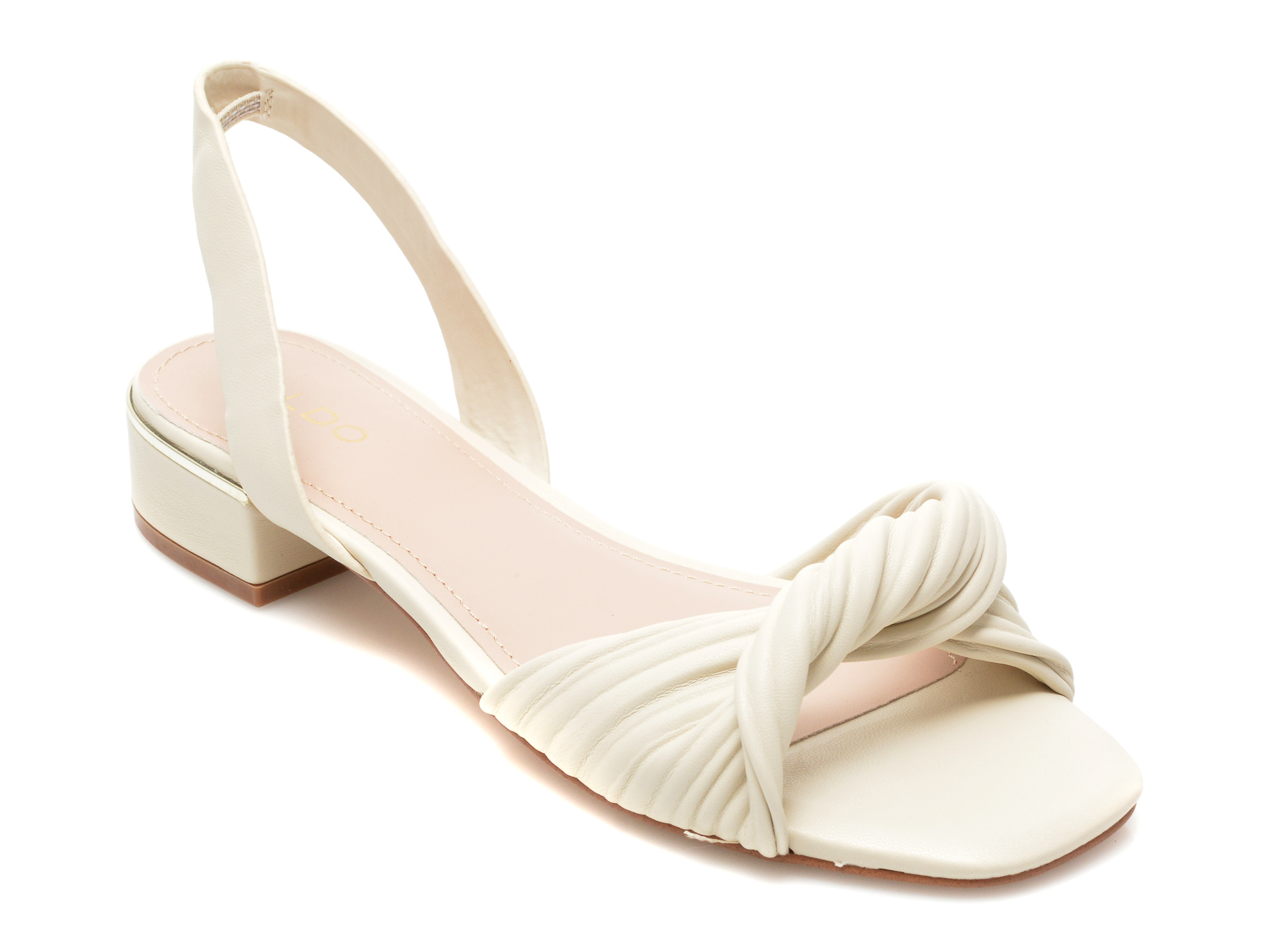 Sandale ALDO albe, NABILA110, din piele ecologica