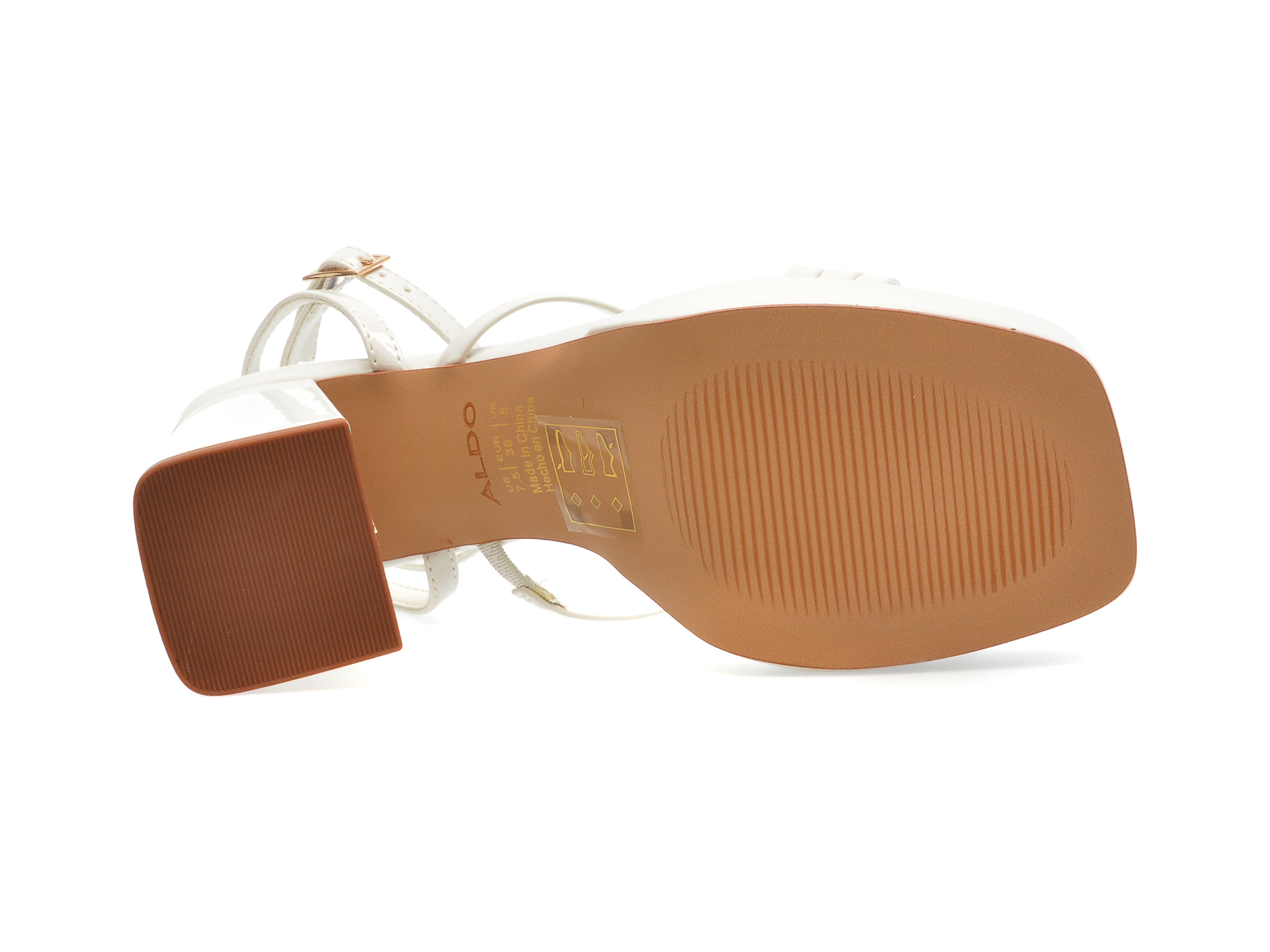 Sandale ALDO albe, TAIA121, din piele ecologica