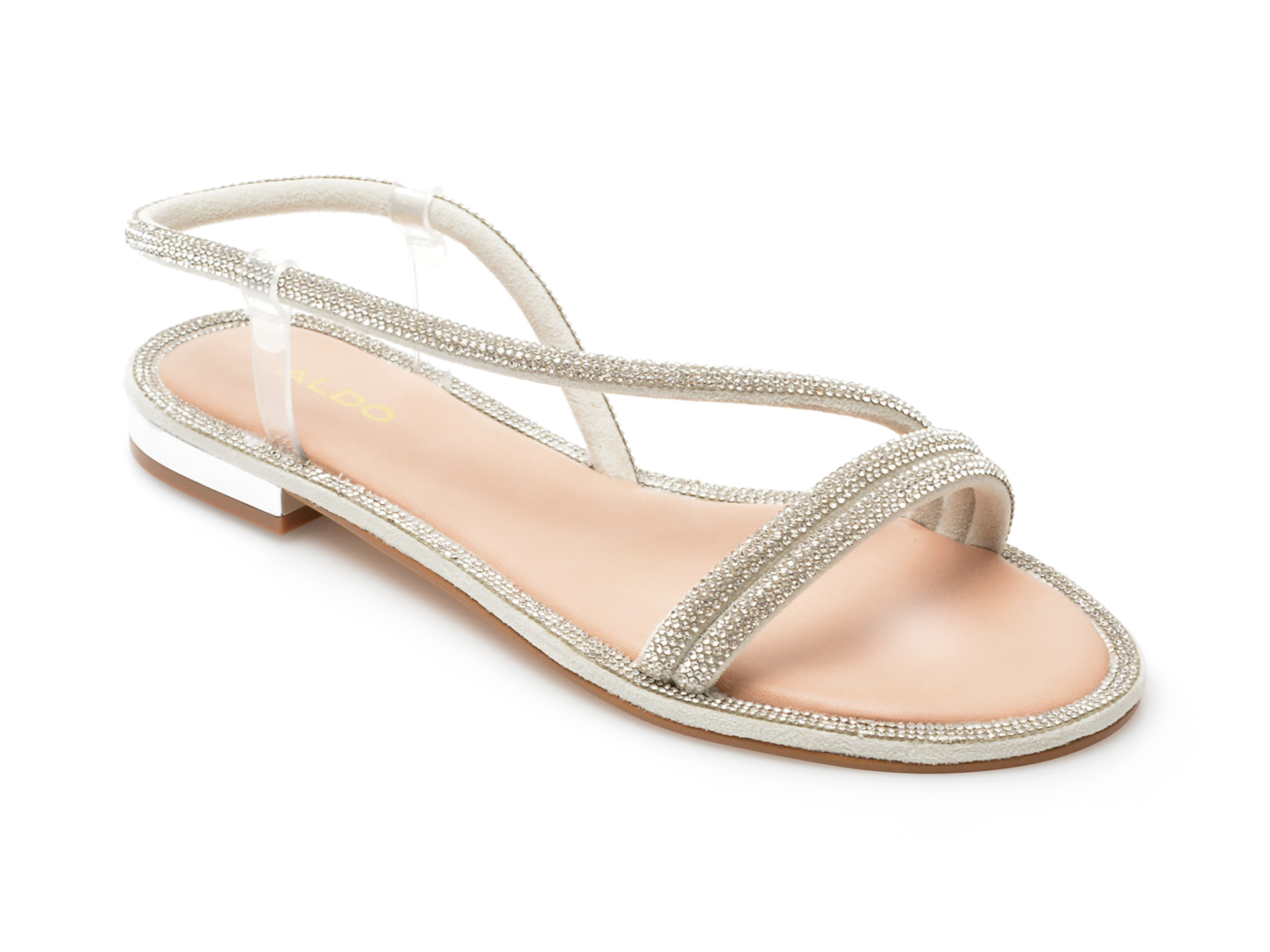 Sandale ALDO argintii, WICOREBETH040, din material textil /femei/sandale imagine noua
