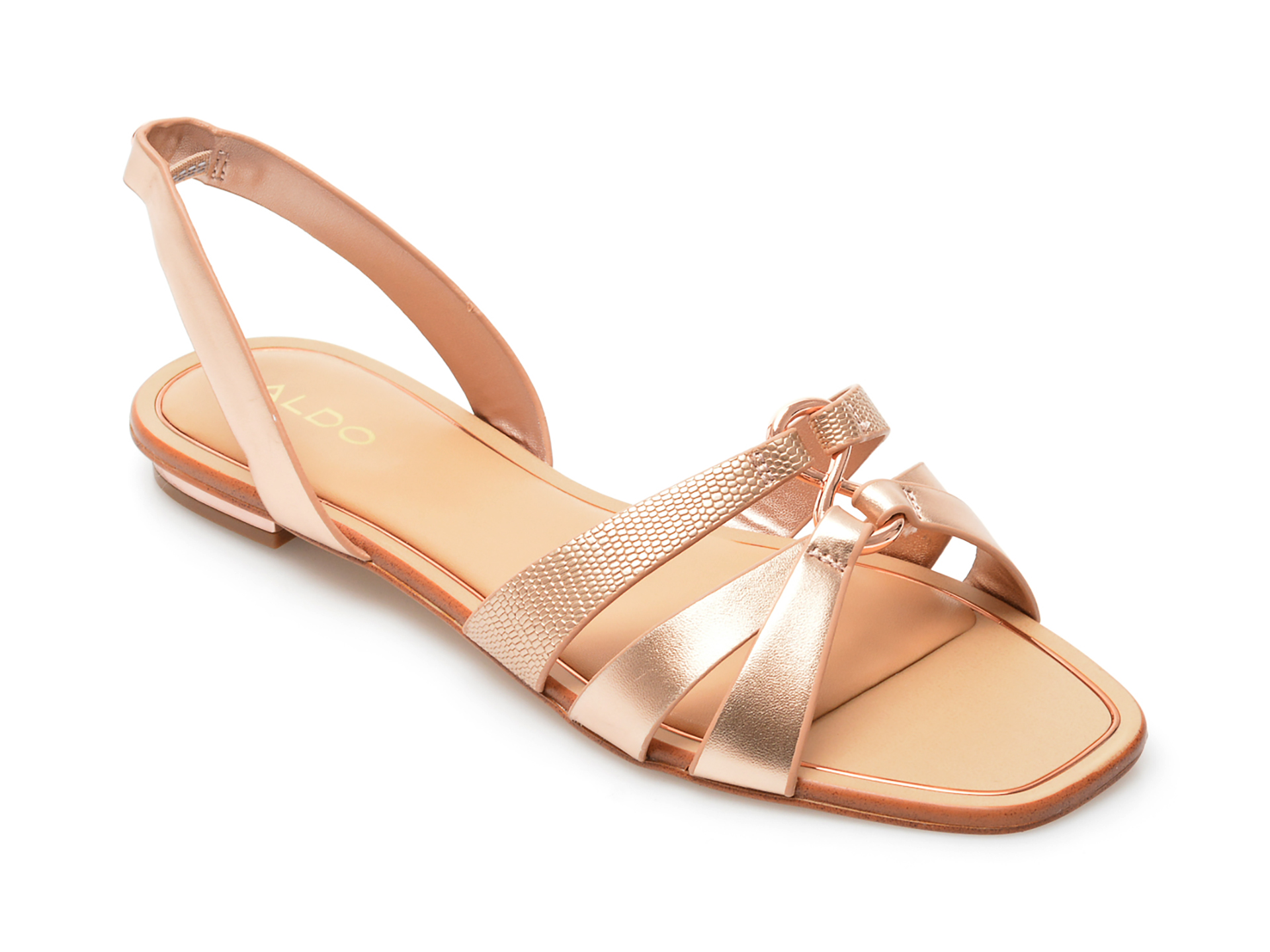 Sandale ALDO aurii, MARASSI653, din piele ecologica /femei/sandale