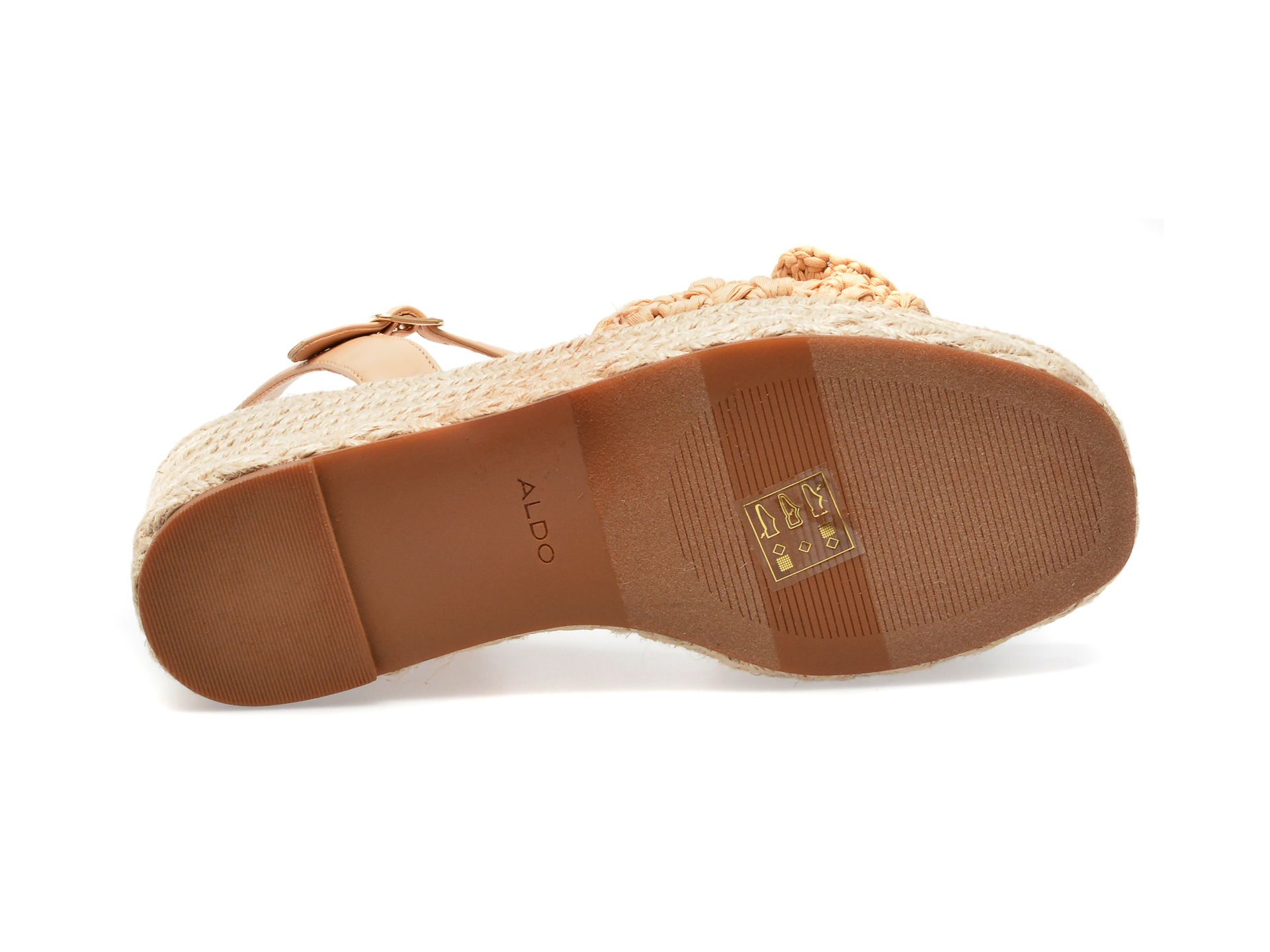 Sandale ALDO bej, MACRAMA271, din piele ecologica si material textil